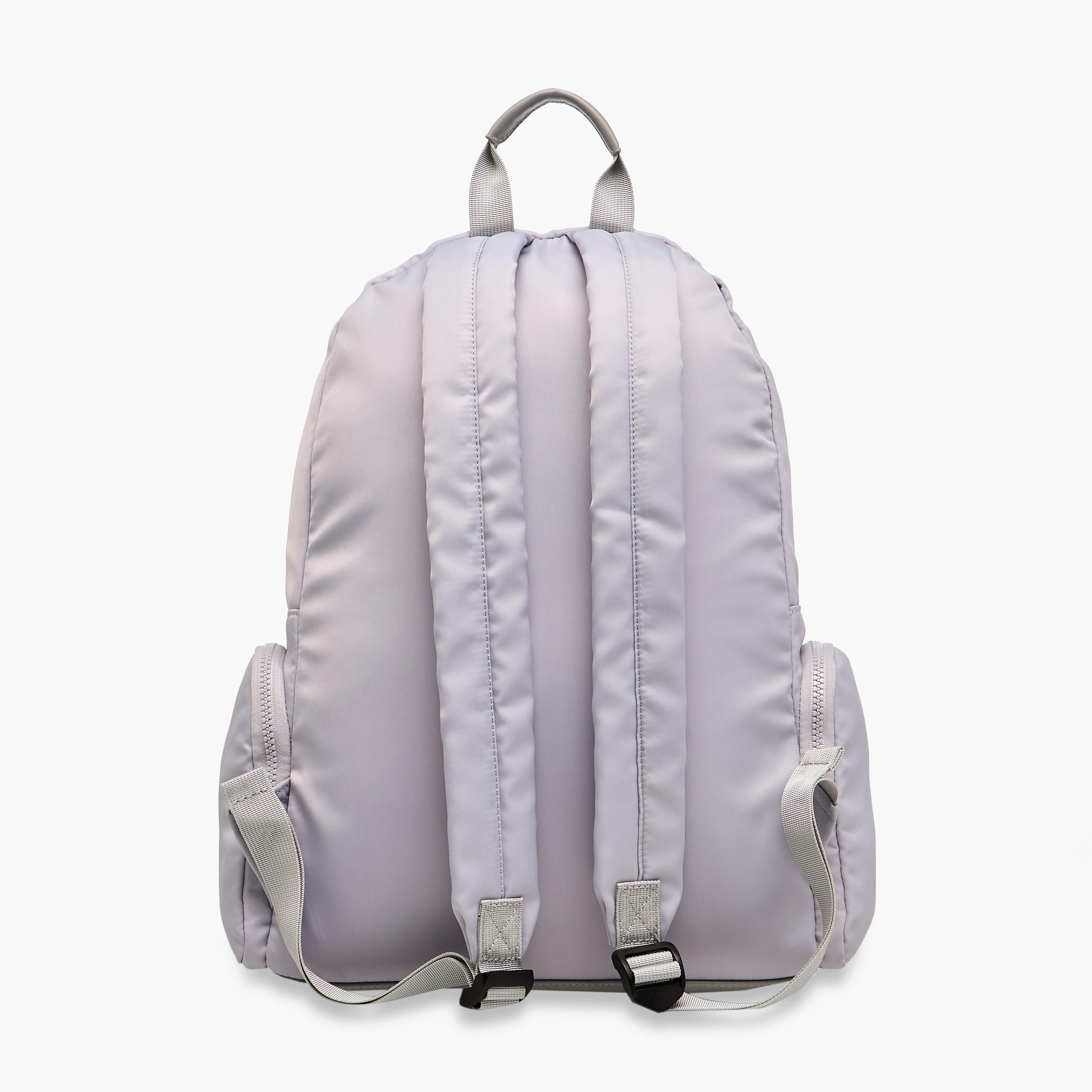 Lee Cooper Quilted Backpack with Adjustable Shoulder Straps and Zip Closure - 16x32x41 cm-men-bags-image-3