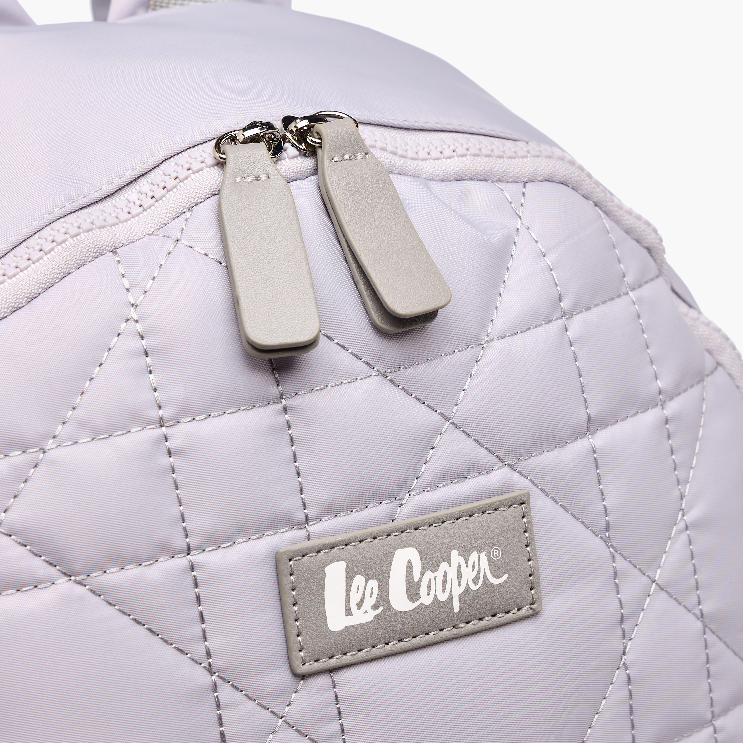 Lee Cooper Quilted Backpack with Adjustable Shoulder Straps and Zip Closure - 16x32x41 cm-men-bags-image-4