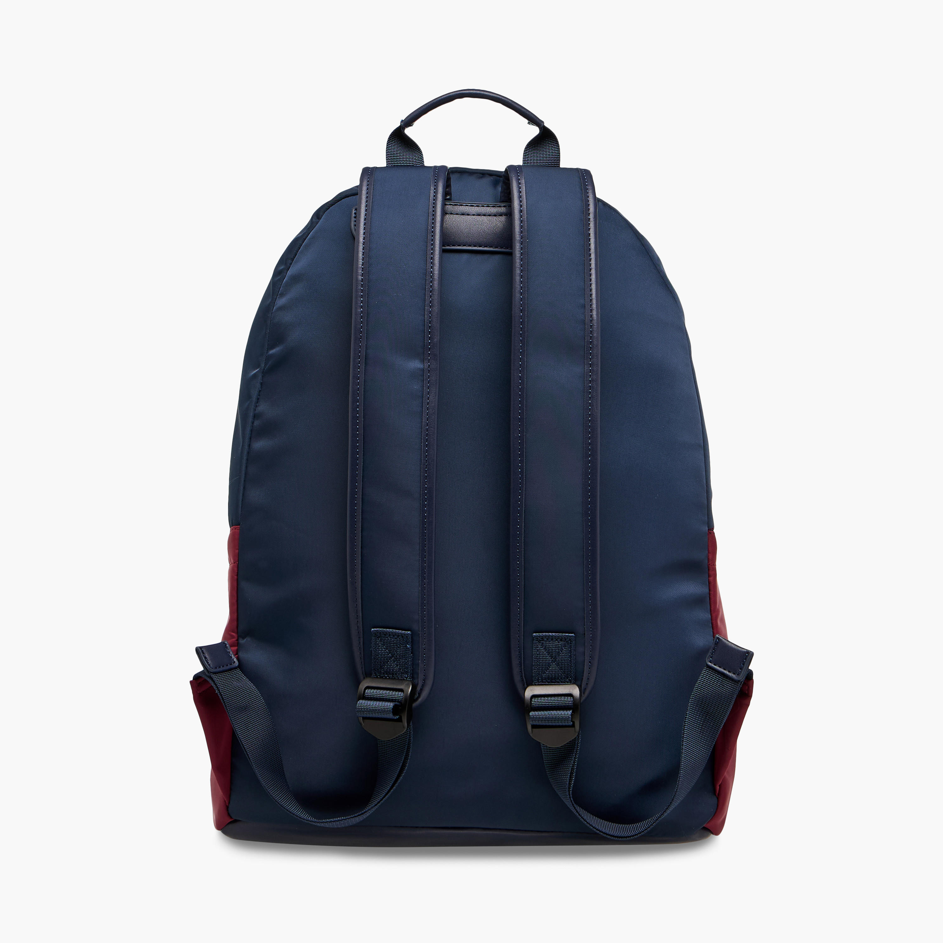 Lee Cooper Colourblock Backpack with Adjustable Shoulder Straps and Zip Closure - 15x30x40 cm-men-bags-image-3
