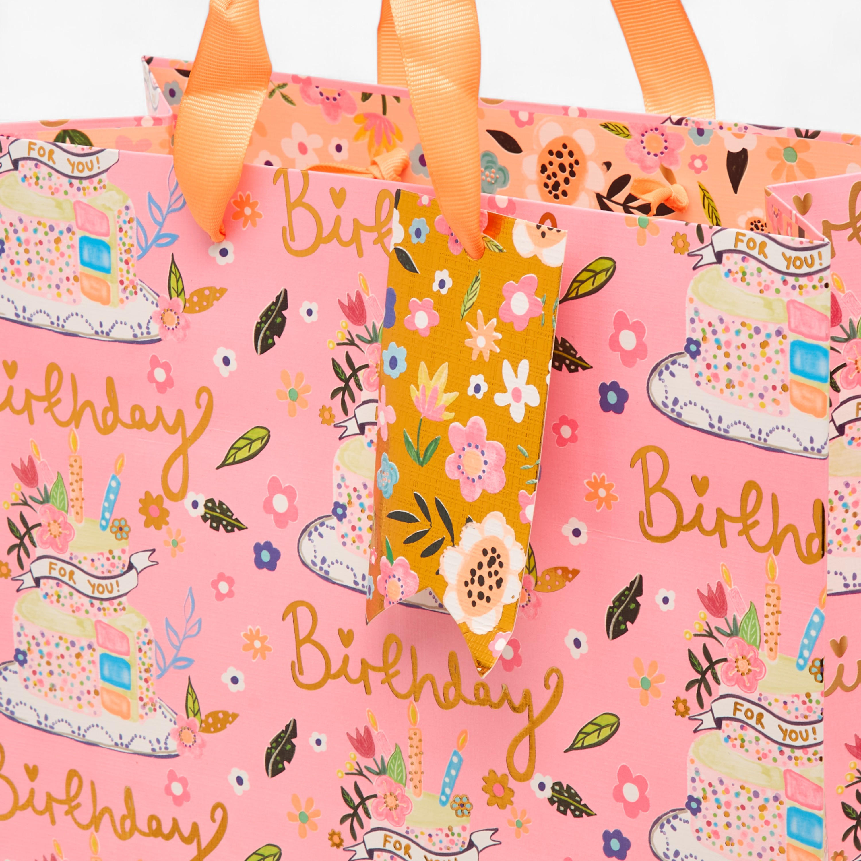 Findz Birthday Print Paper Gift Bag - Large-household-giftingaccessories-giftings-image-3