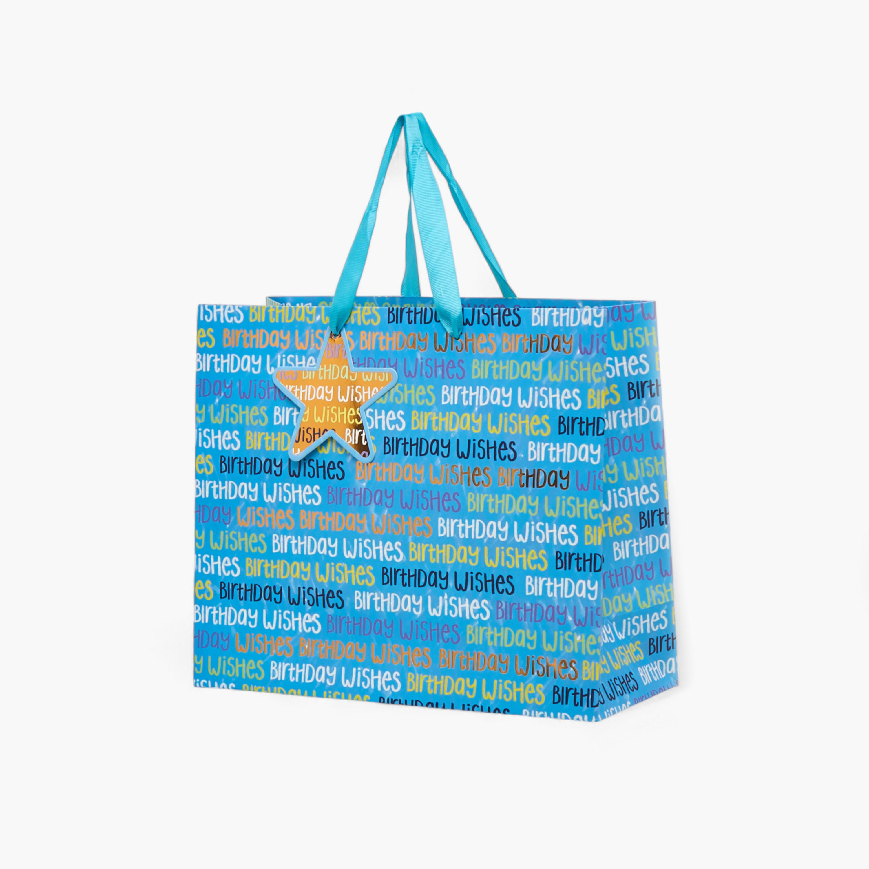 Findz Birthday Print Paper Gift Bag - Large-household-giftingaccessories-giftings-image-2