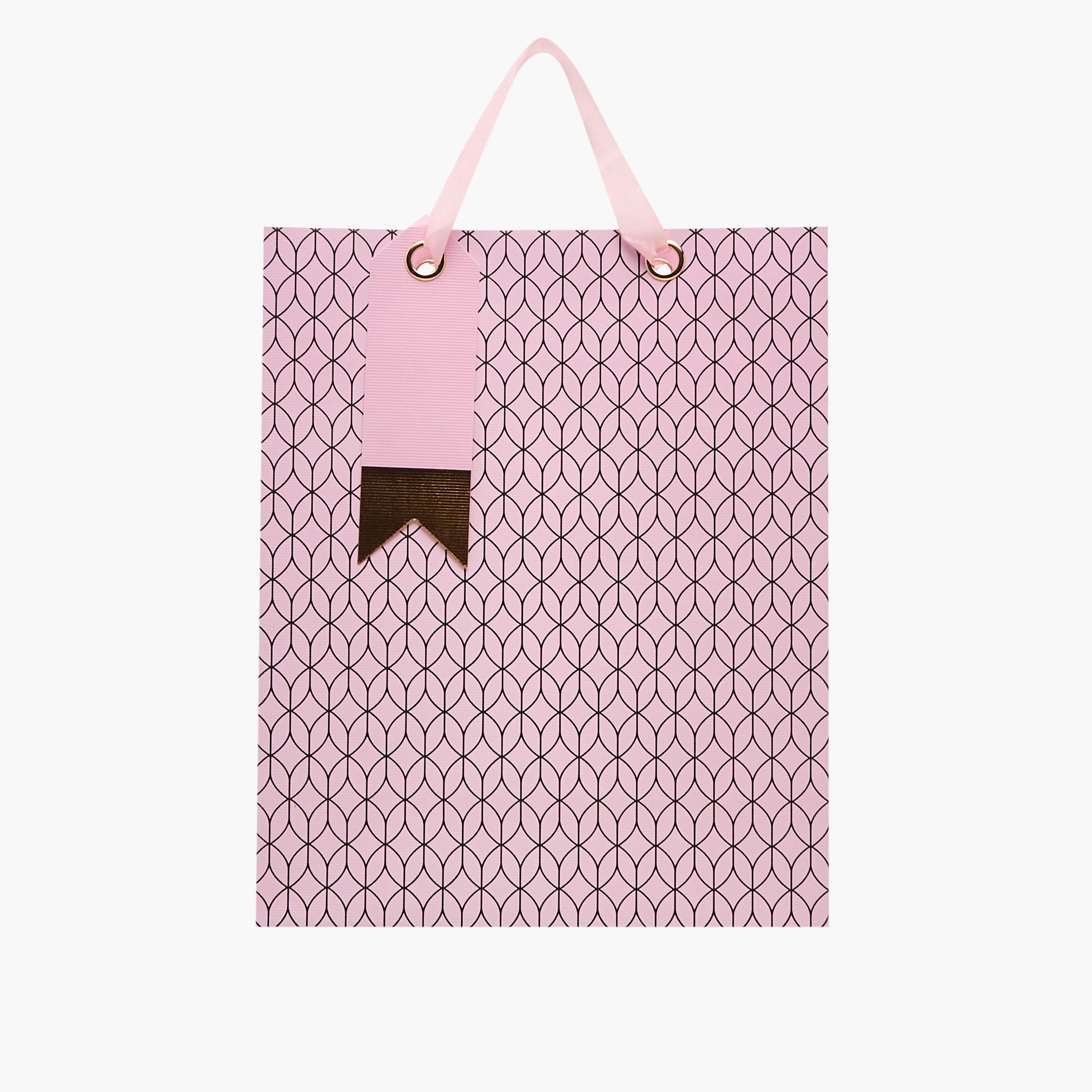 Findz Geometric Print Paper Gift Bag - Large-household-giftingaccessories-giftings-image-1