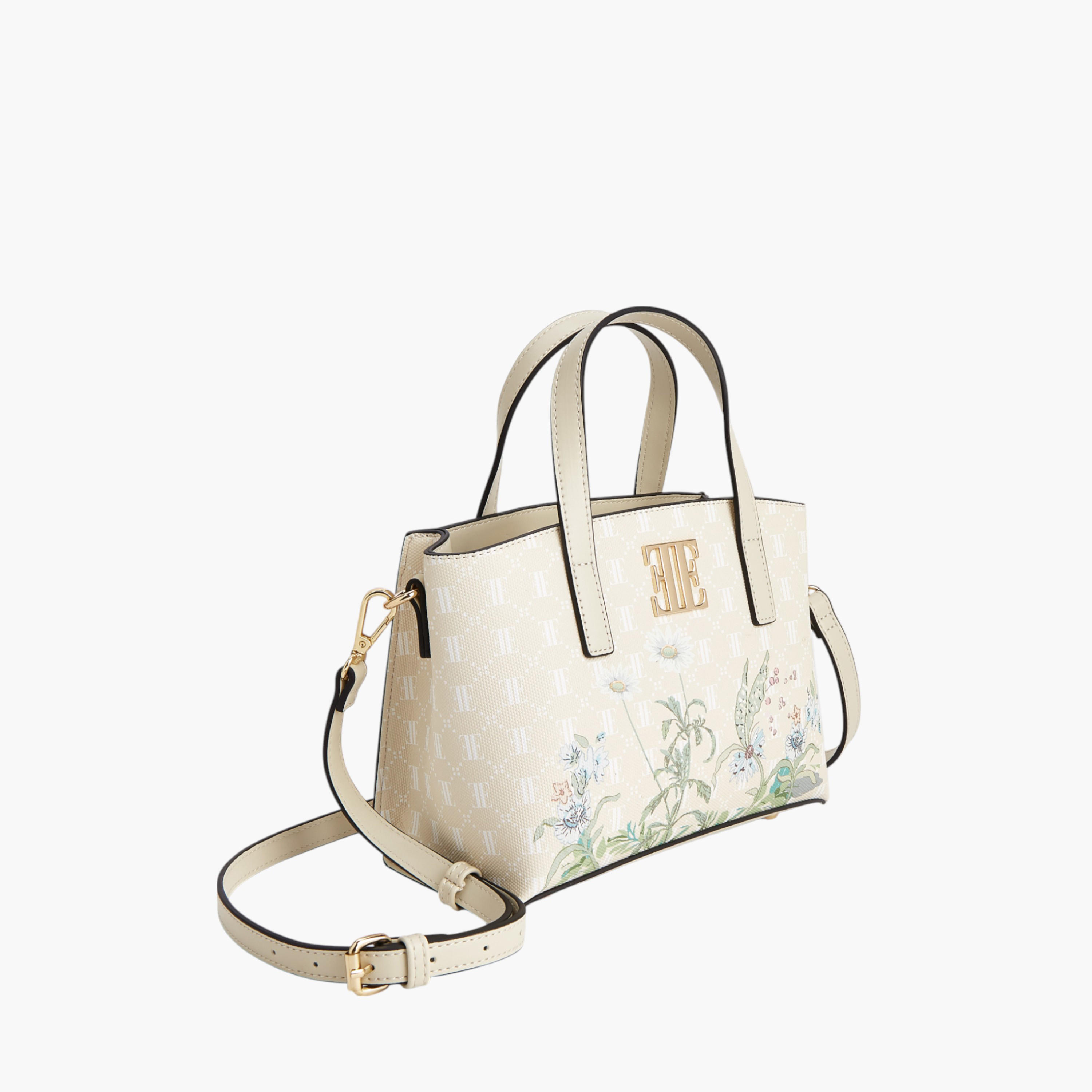 شنطة توتي بطبعات زهرية ومقابض مزدوجة وسحاب إغلاق من إيل-women-bagsandwallets-handbags-image-3