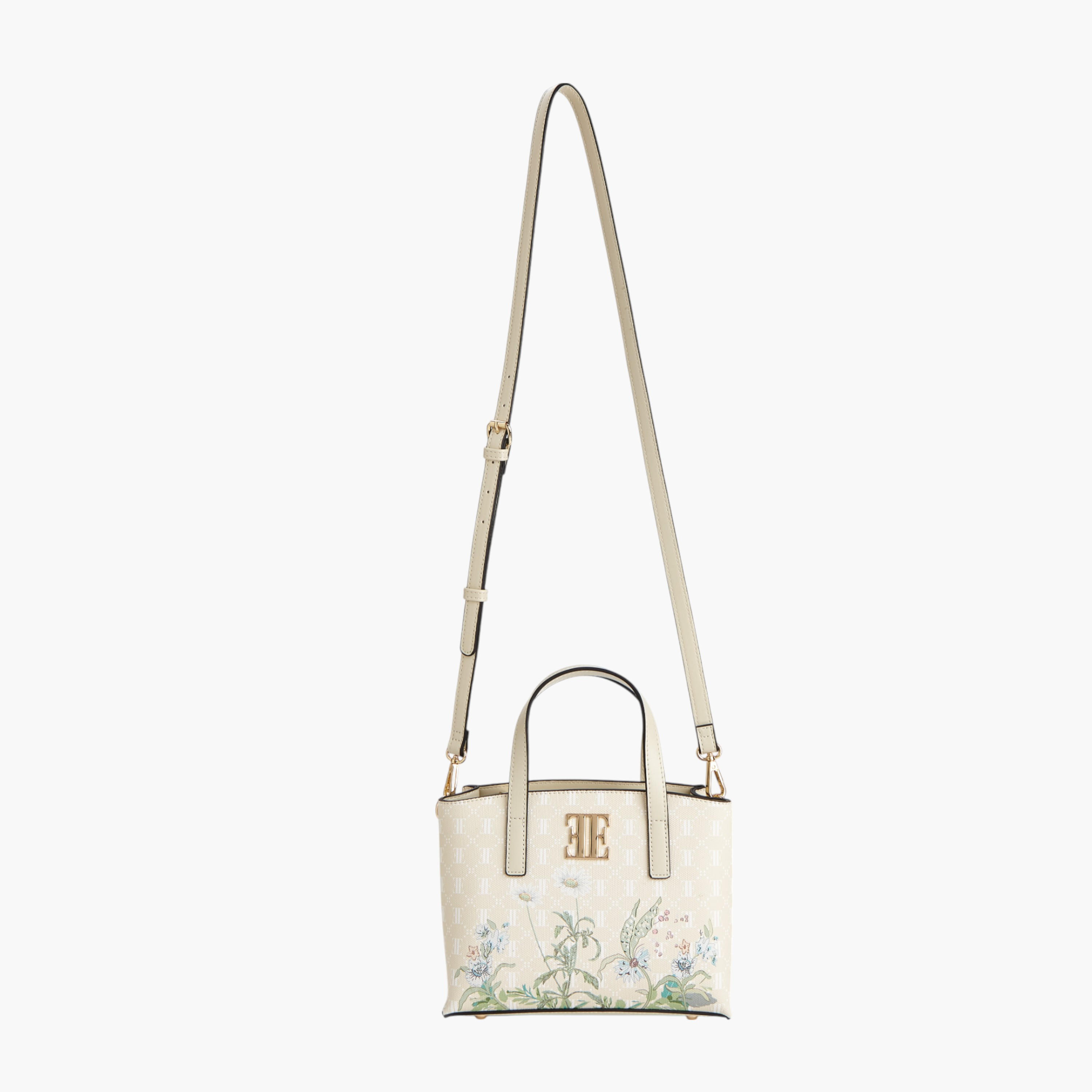 شنطة توتي بطبعات زهرية ومقابض مزدوجة وسحاب إغلاق من إيل-women-bagsandwallets-handbags-image-6