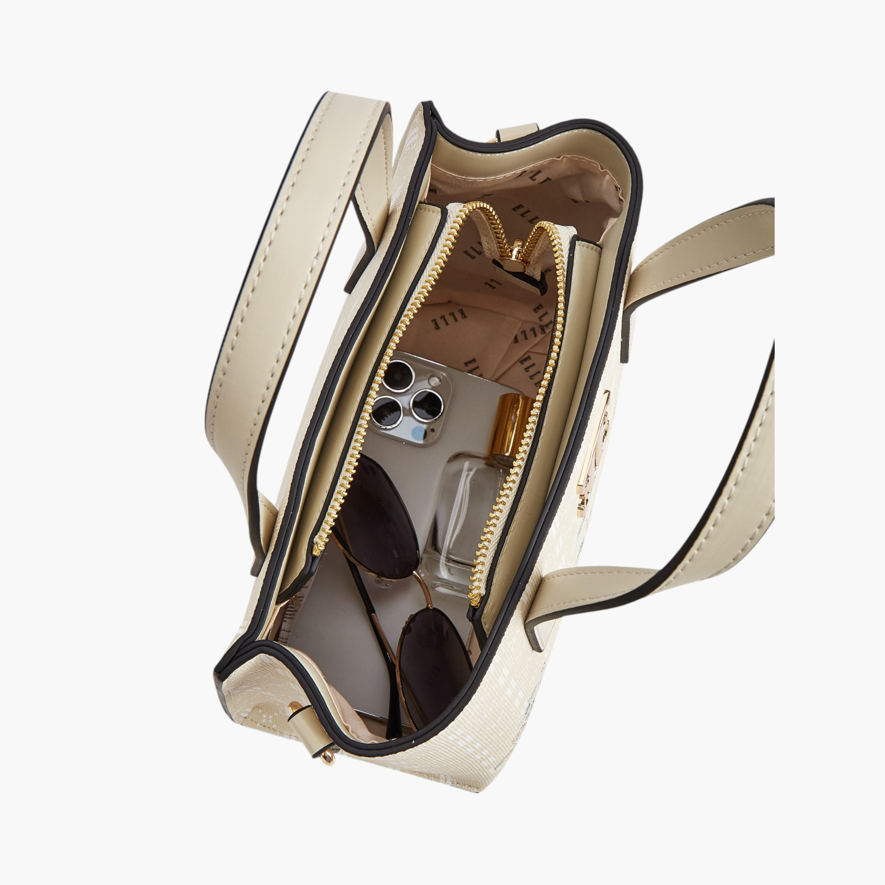 شنطة توتي بطبعات زهرية ومقابض مزدوجة وسحاب إغلاق من إيل-women-bagsandwallets-handbags-image-7