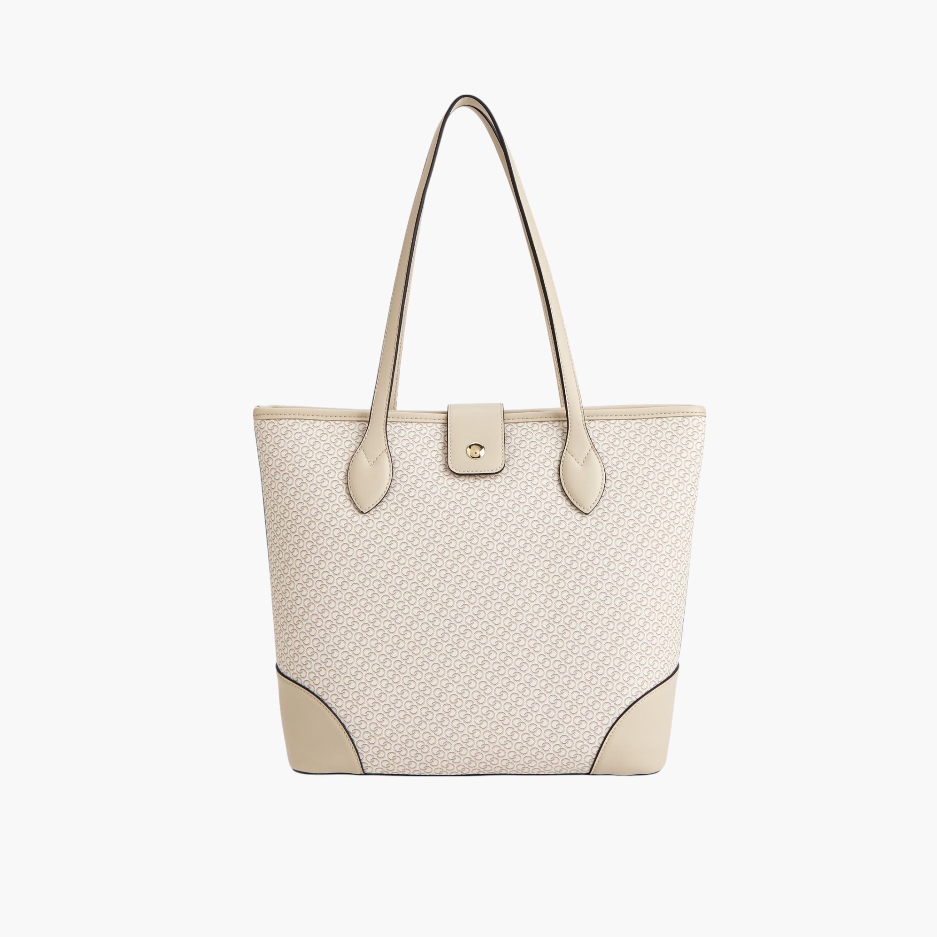 شنطة توت بطبعات مونوجرام وبمقبض مزدوج وسحاب إغلاق من سيليست-women-bagsandwallets-handbags-image-6