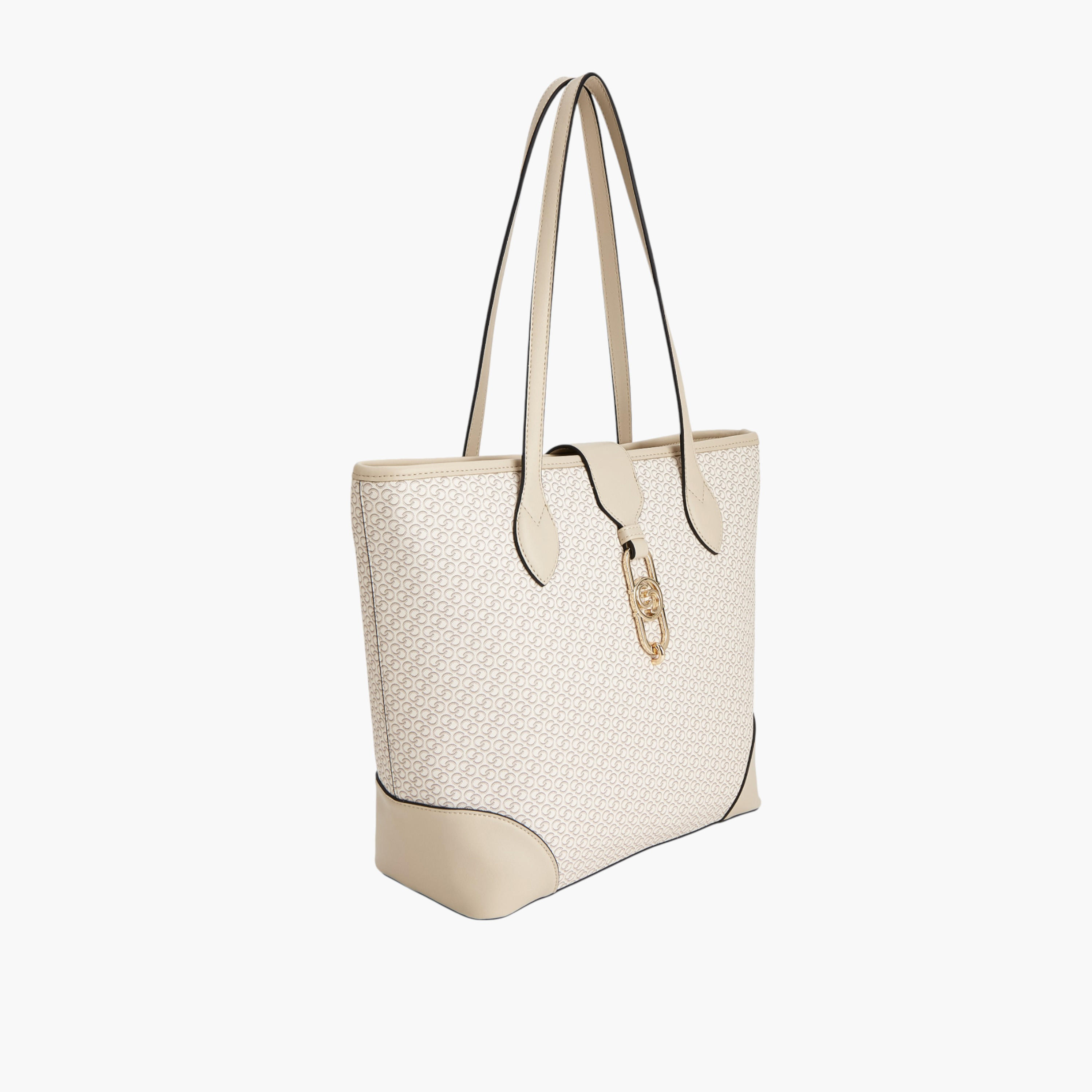 شنطة توت بطبعات مونوجرام وبمقبض مزدوج وسحاب إغلاق من سيليست-women-bagsandwallets-handbags-image-5