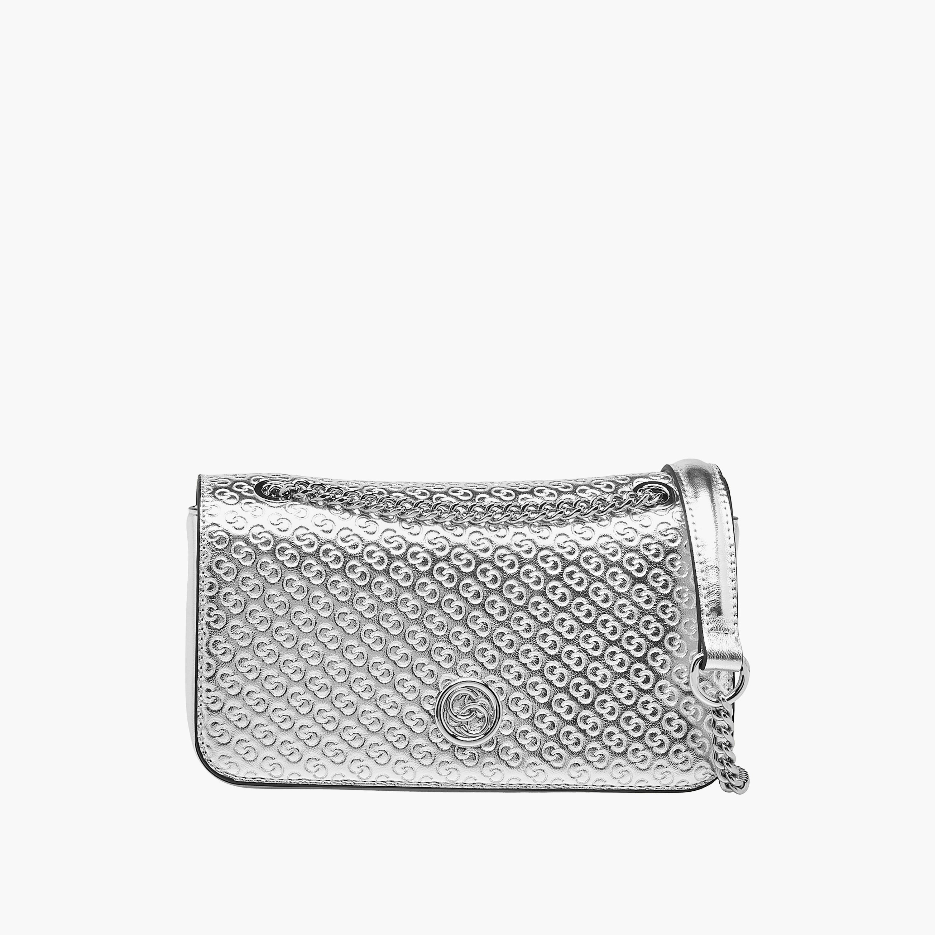 Celeste Monogram Embossed Crossbody Bag with Chain Strap-women-bagsandwallets-handbags-image-1