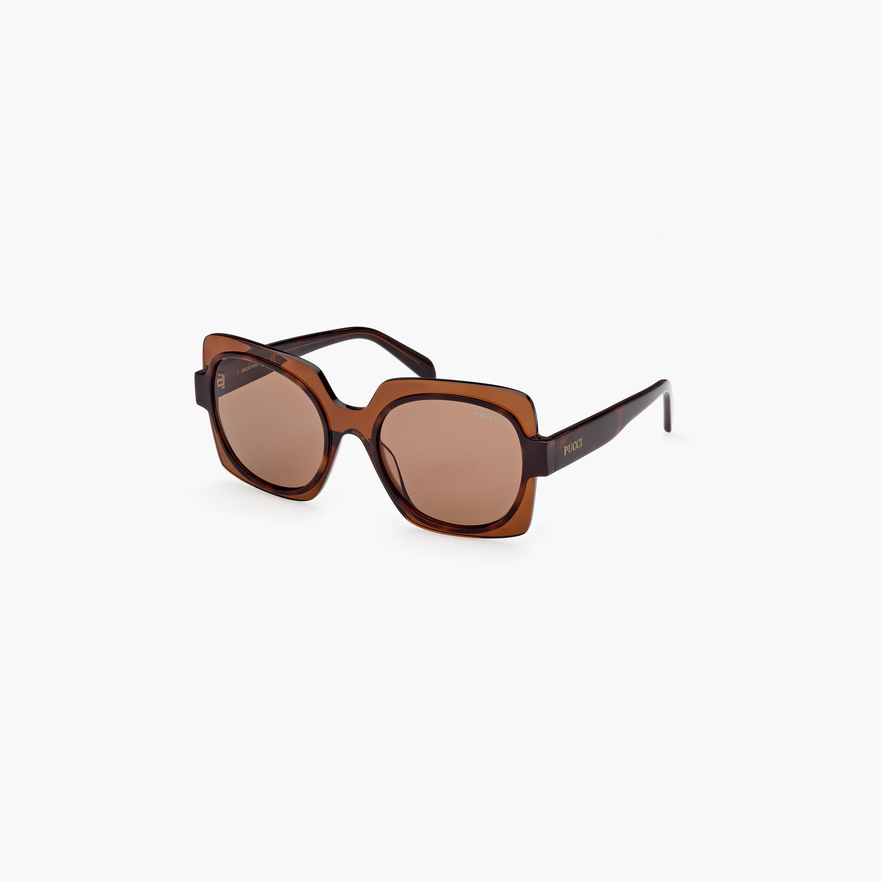 Pucci نظارة شمسية بيضاوية لون بني 55مم EP019956E55-women-sunglasses-image-1