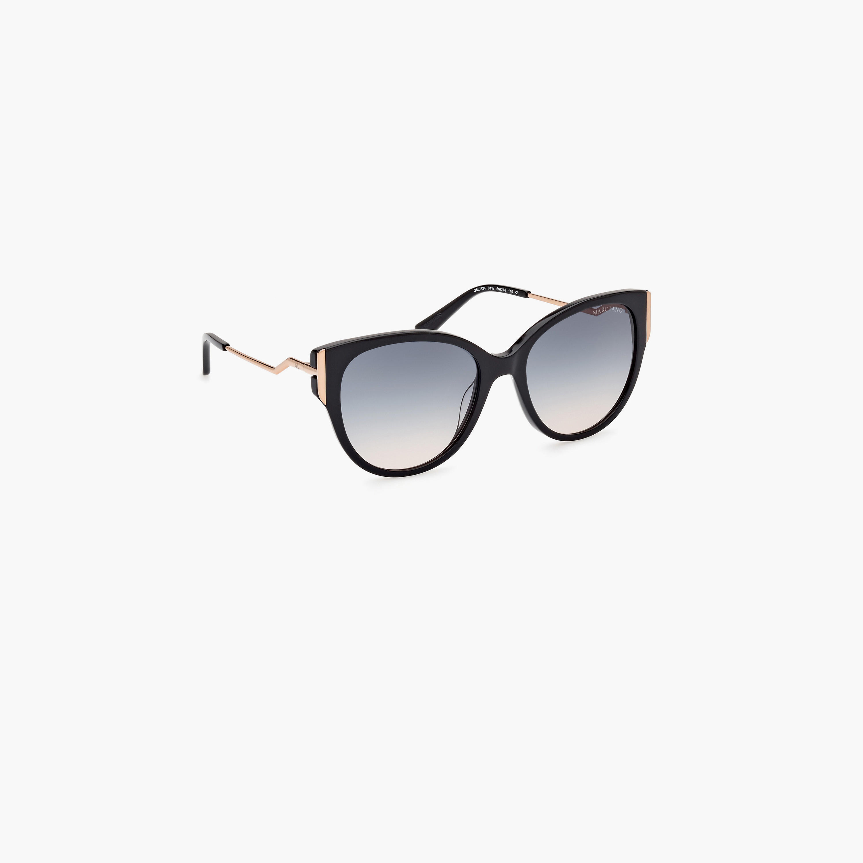 يخمن نظارة شمسية عيون القطة هندسية لون إزرق متدرج 56مم GM083401W56-women-sunglasses-image-3