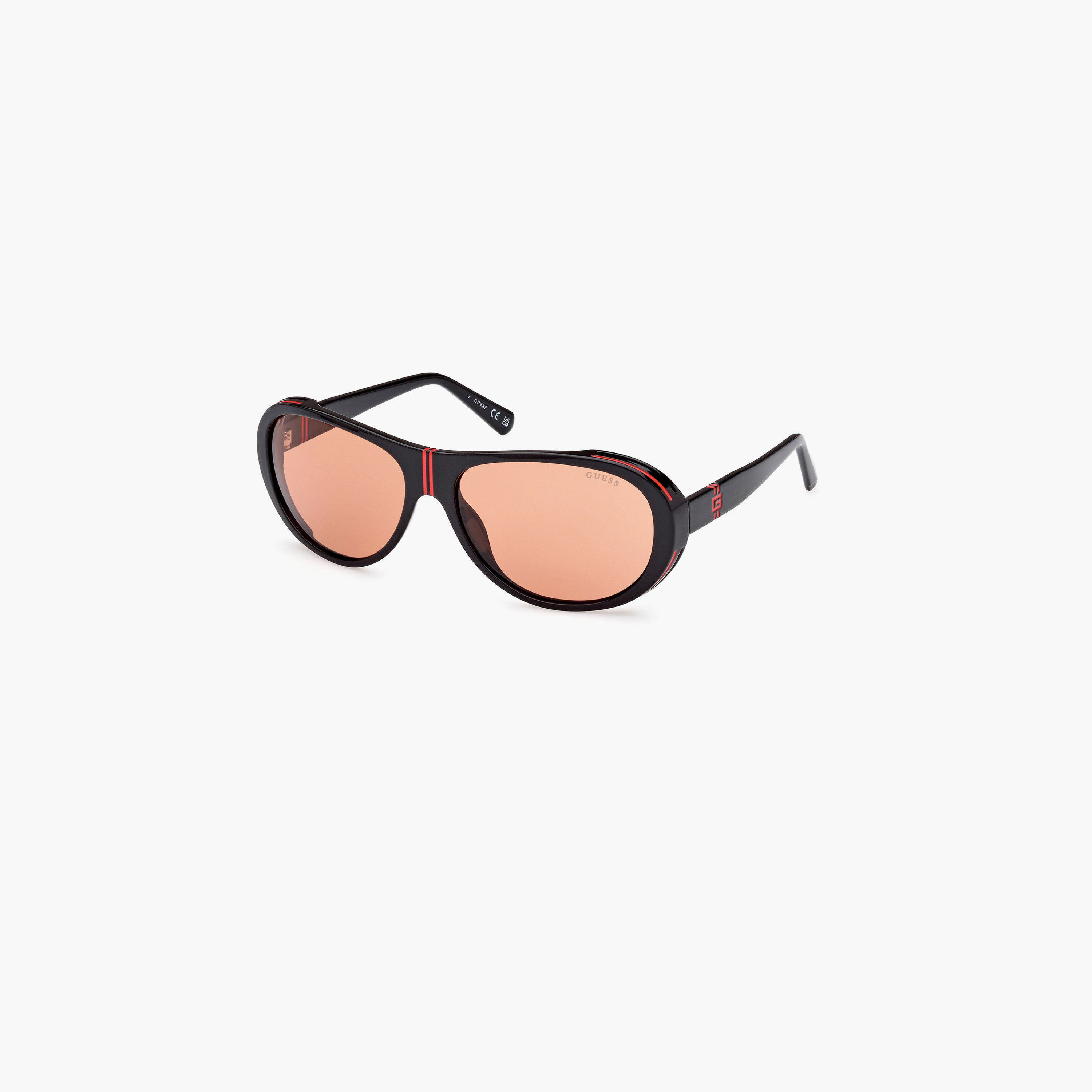 يخمن نظارة شمسية بيضاوية لون خمري 62مم GU0008101S62-men-sunglasses-image-1