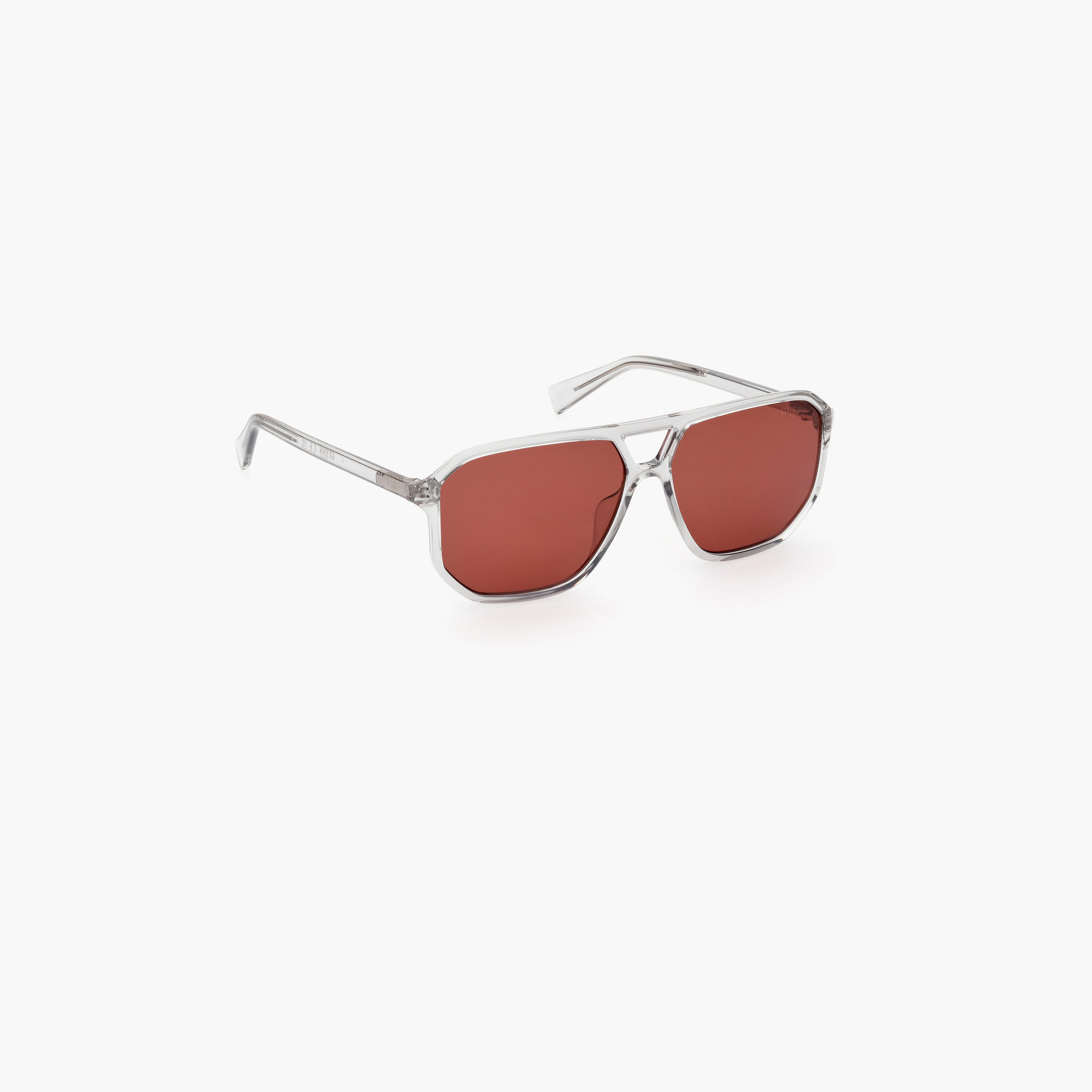Guess 58MM Red Rectangle Sunglasses GU827620E58-men-sunglasses-image-3