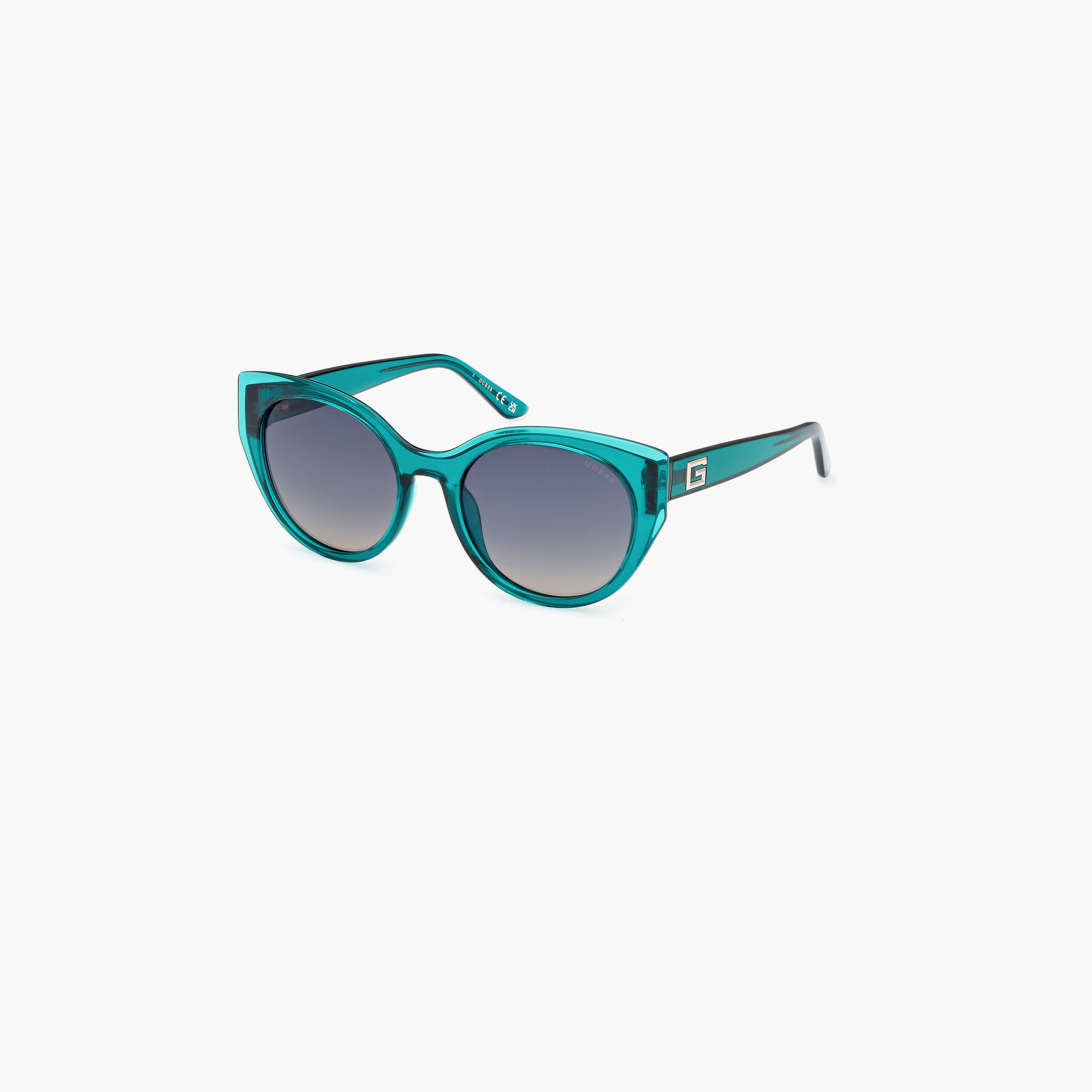 يخمن نظارة شمسية عيون القطة هندسية لون أخضر متدرج 53مم GU790996P53-women-sunglasses-image-1