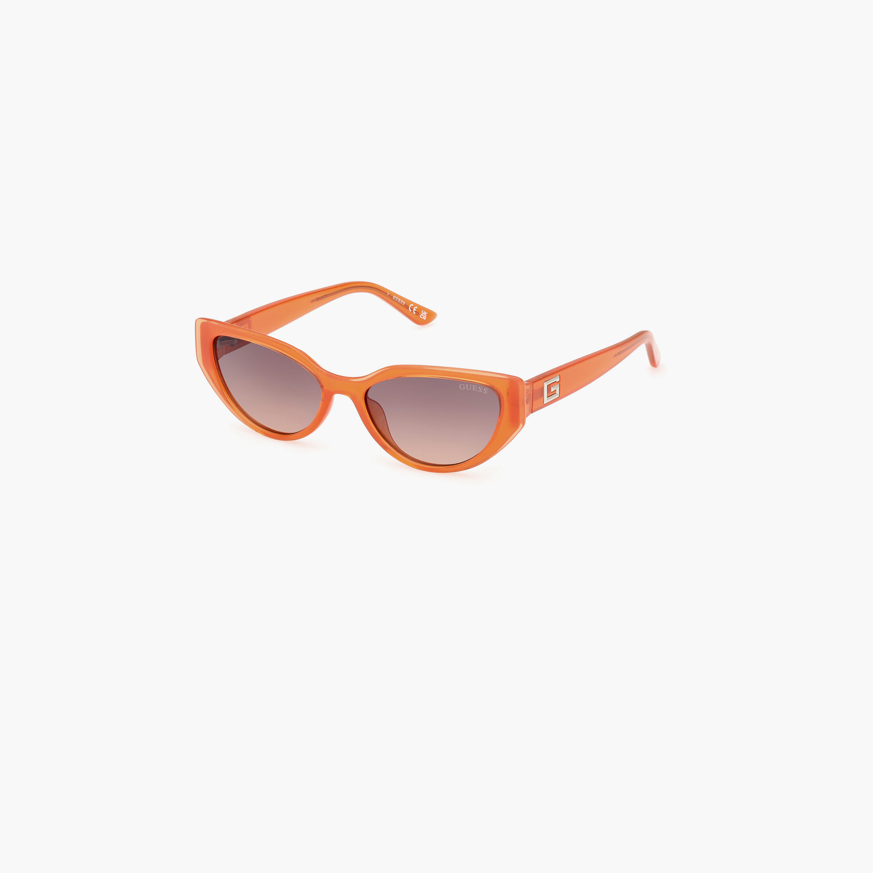 يخمن نظارة شمسية بيضاوية هندسية لون بني متدرج 52مم GU791044F52-women-sunglasses-image-1
