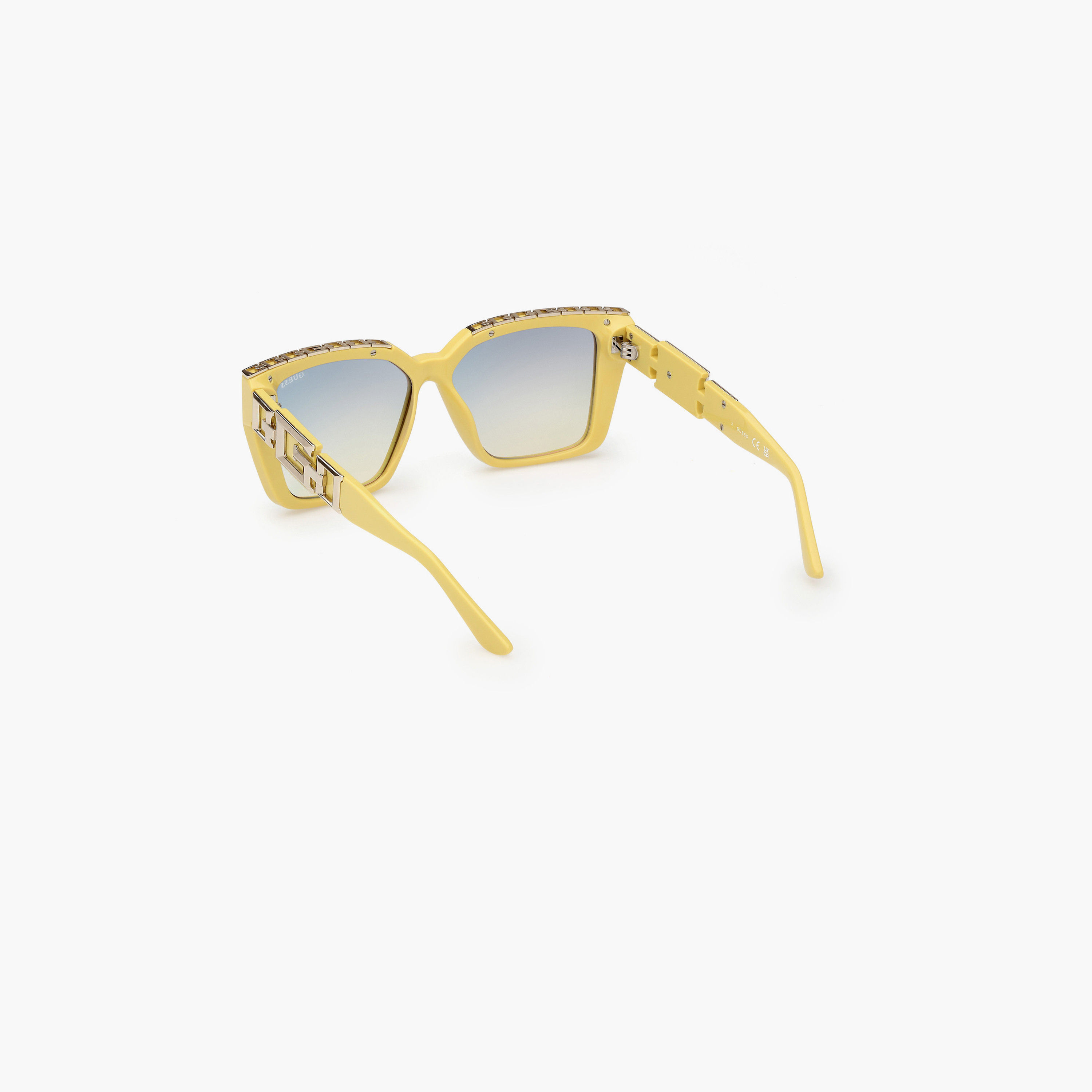 يخمن نظارة شمسية تصميم فراشة لون أزرق عاكس 55مم GU791539X55-women-sunglasses-image-6