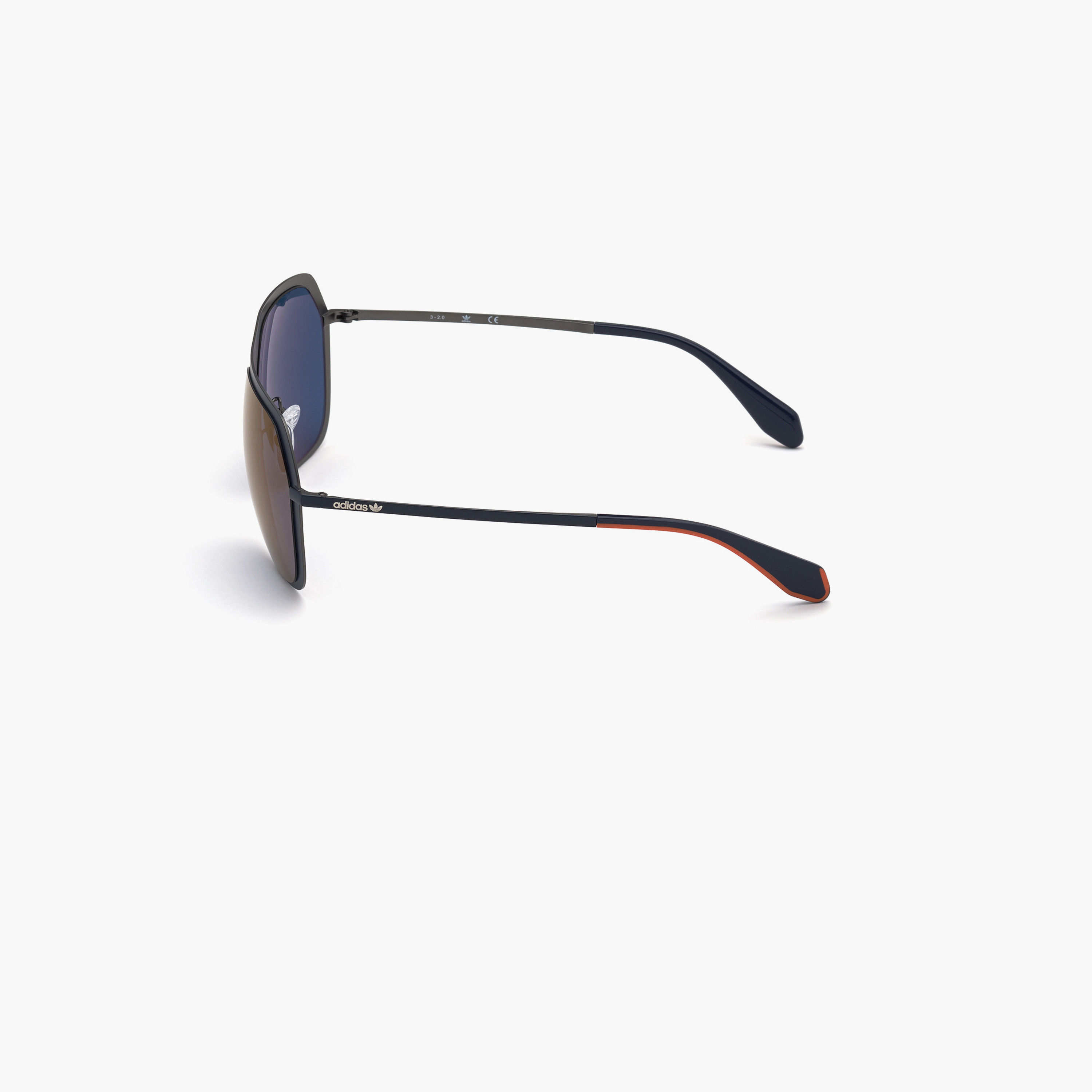 أديداس نظارة شمسية أفياتور لون أزرق عاكس 58مم OR003791X58-men-sunglasses-image-5