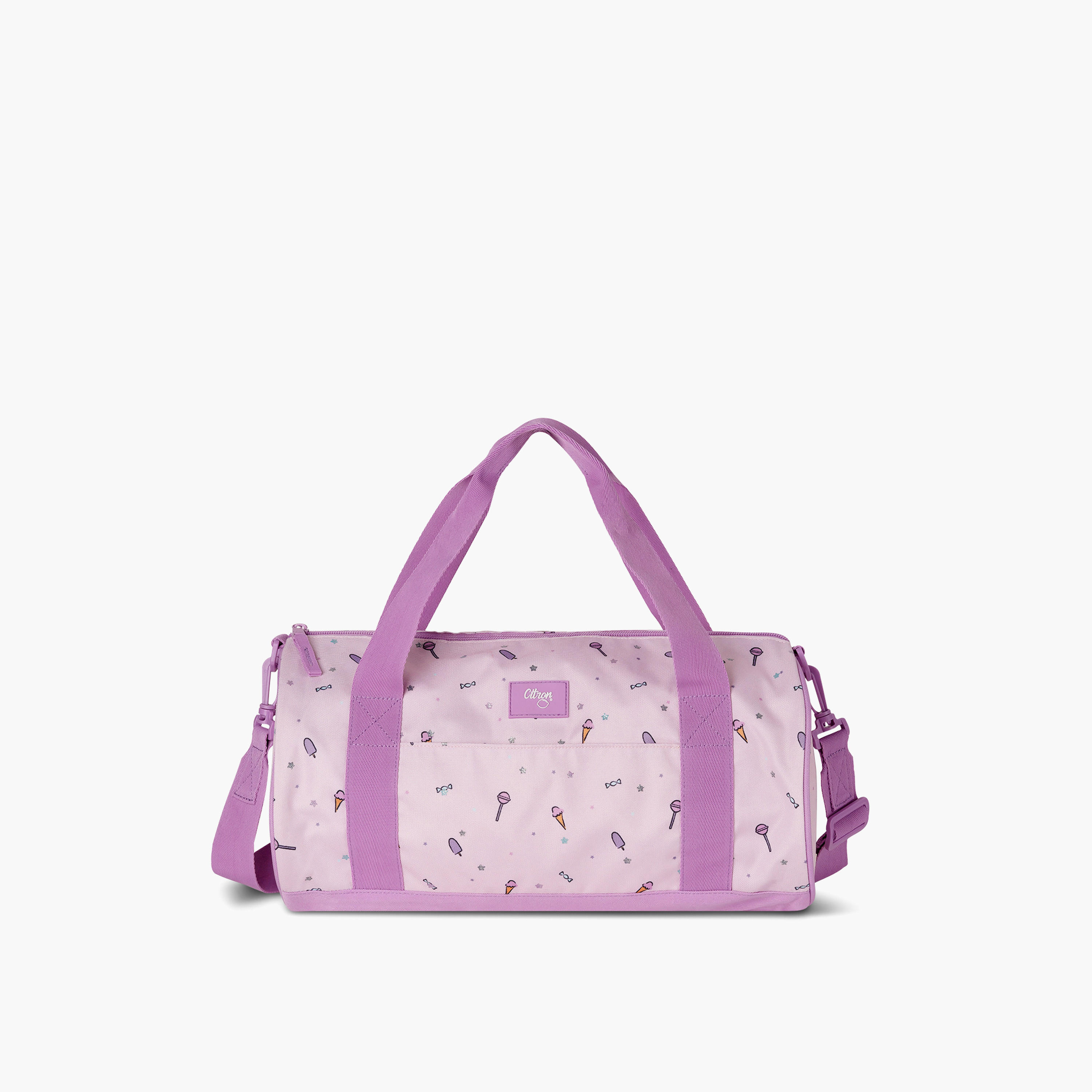 Citron Printed Duffle Bag with Detachable Strap and Zip Closure - 35x45x21 cms-travel-luggagesandbags-dufflebags-image-1