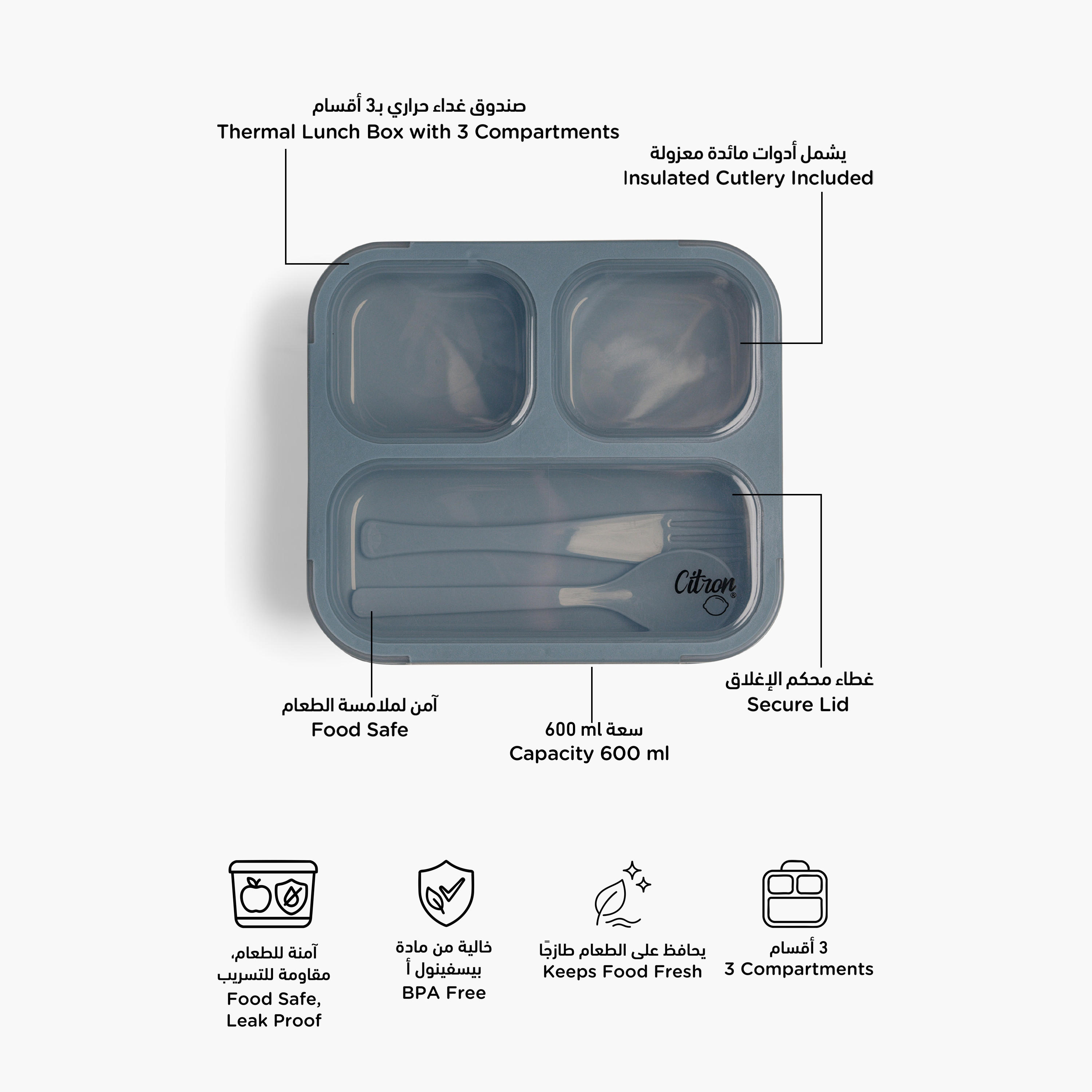 صندوق غداء بينتو سادة مع أدوات مائدة من سترون-school-lunchessentials-lunchboxes-image-2