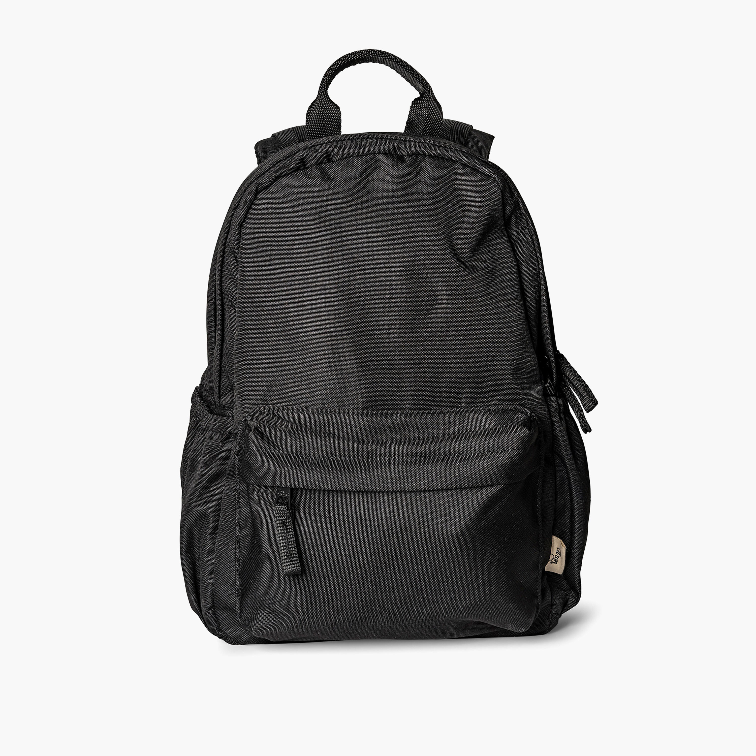 Citron Solid Backpack with Adjustable Straps and Zip Closure - 24x33x13 cms-school-bagsandbackpacks-backpacks-image-1