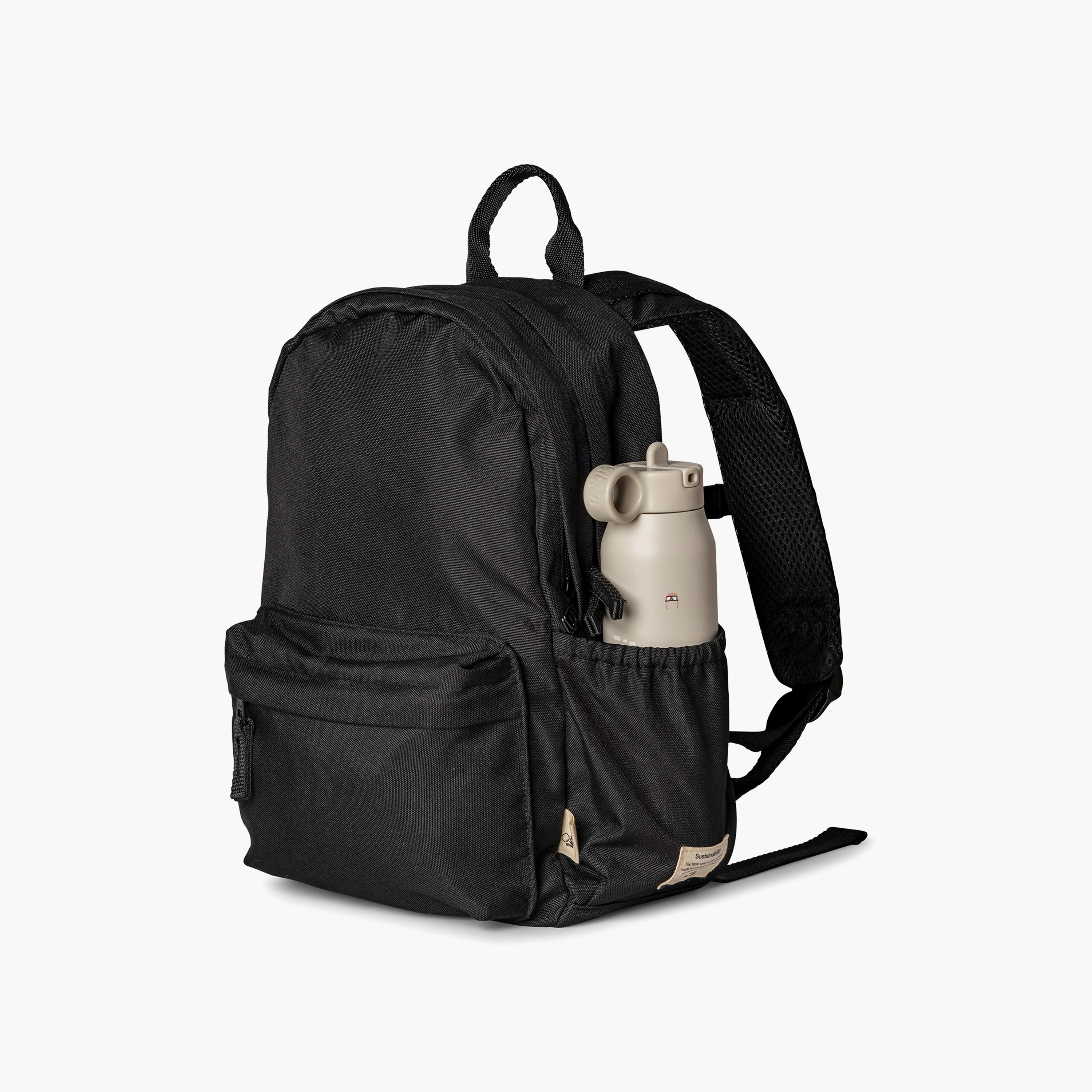 Citron Solid Backpack with Adjustable Straps and Zip Closure - 24x33x13 cms-school-bagsandbackpacks-backpacks-image-4