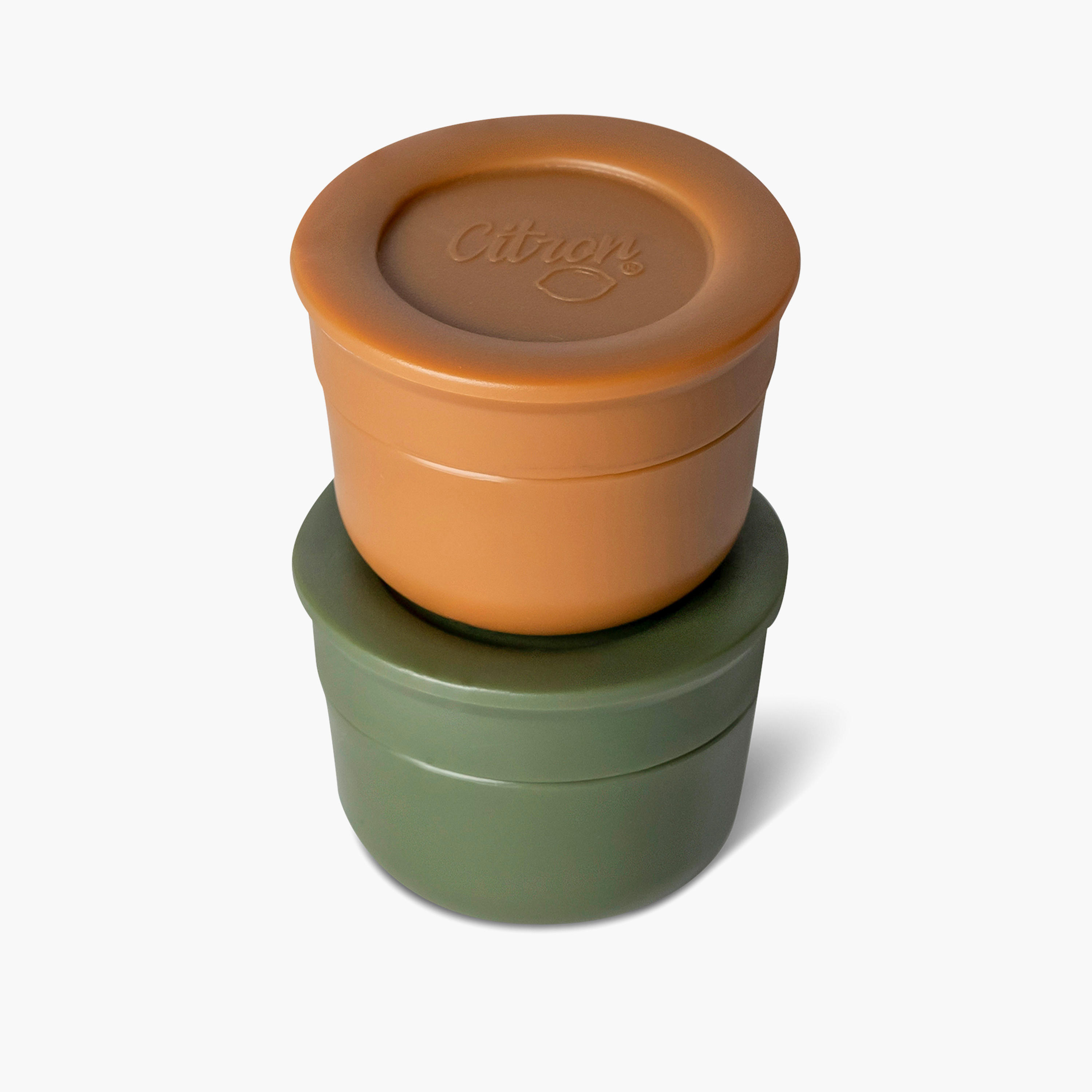 Citron Solid Mini Sauce Containers with Lid - Set of 2-school-lunchessentials-lunchboxes-image-4