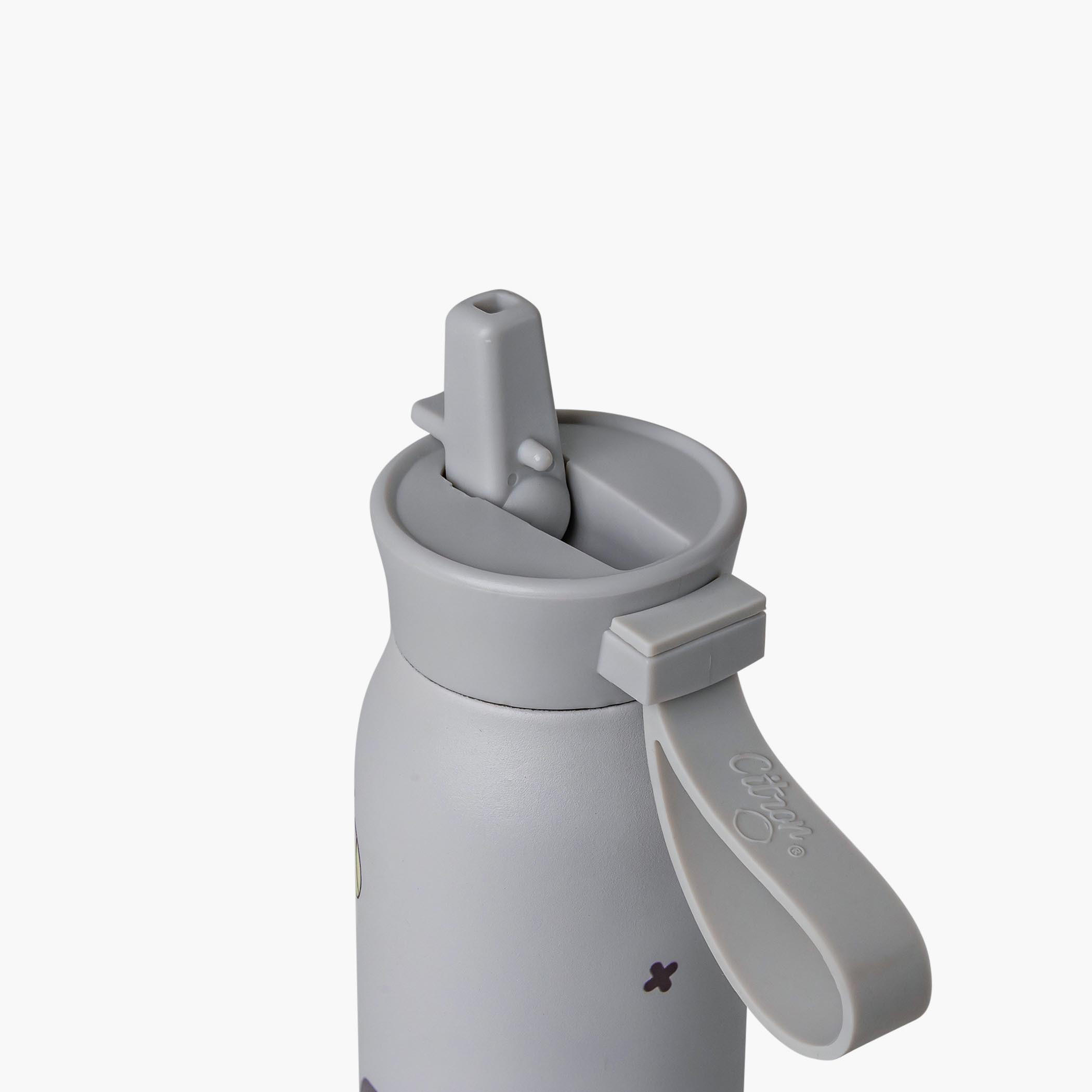 Citron Skateboard Print Double Wall Insulated Water Bottle - 350 ml-school-waterbottles-image-3