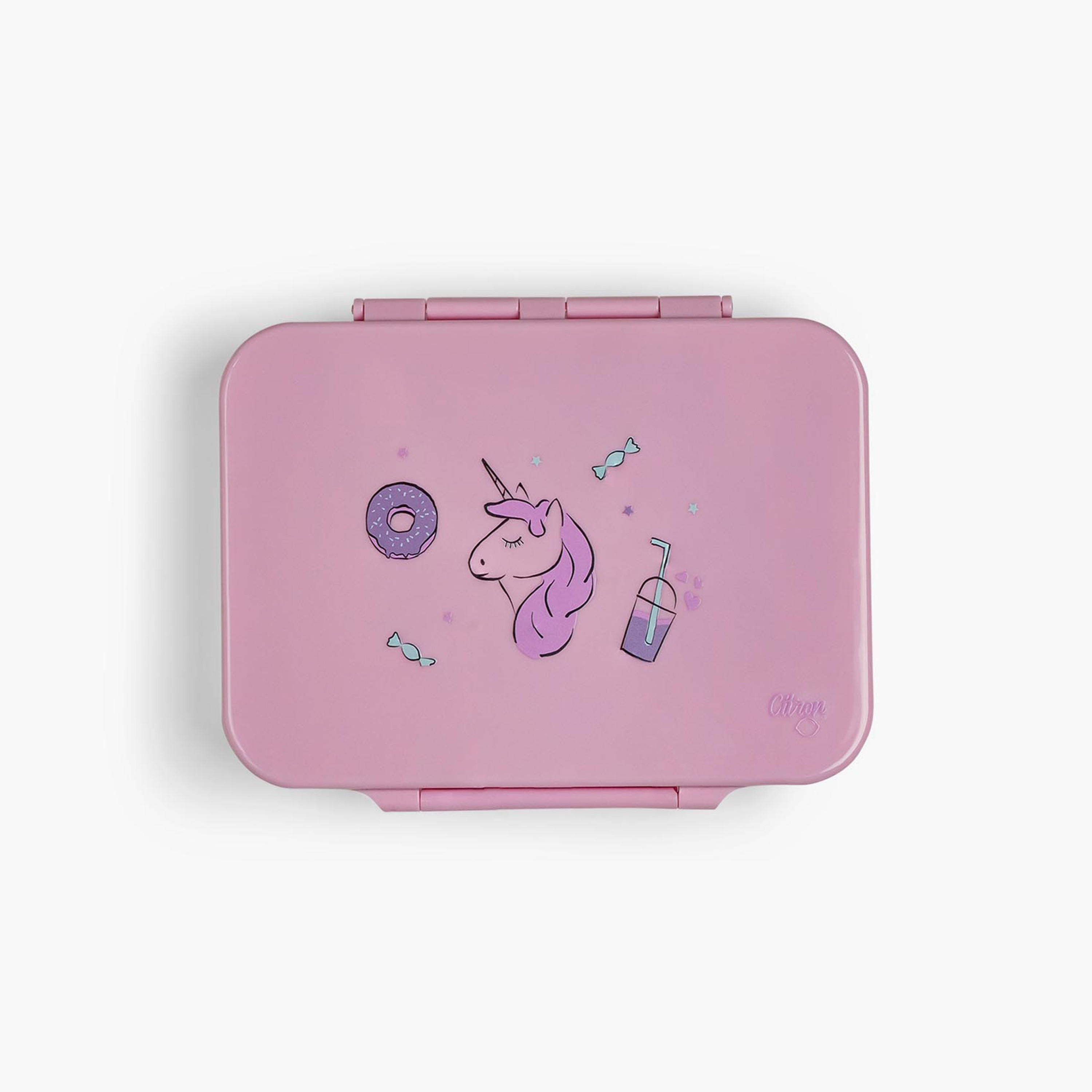 Citron Unicorn Print 4-Compartment Bento Lunch Box-school-lunchessentials-lunchboxes-image-3