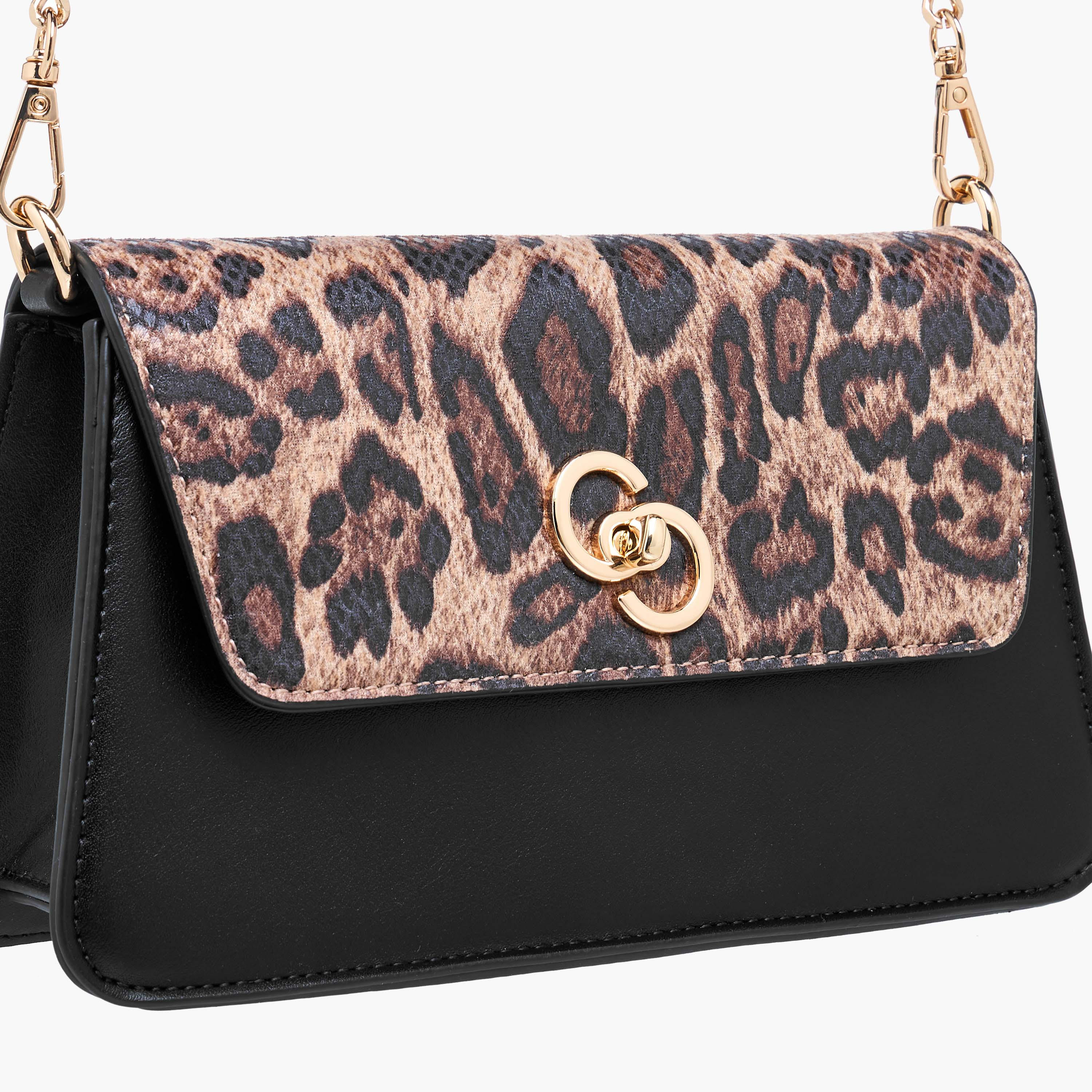 Celeste Animal Print Crossbody Bag with Chain Strap-women-bagsandwallets-handbags-image-5