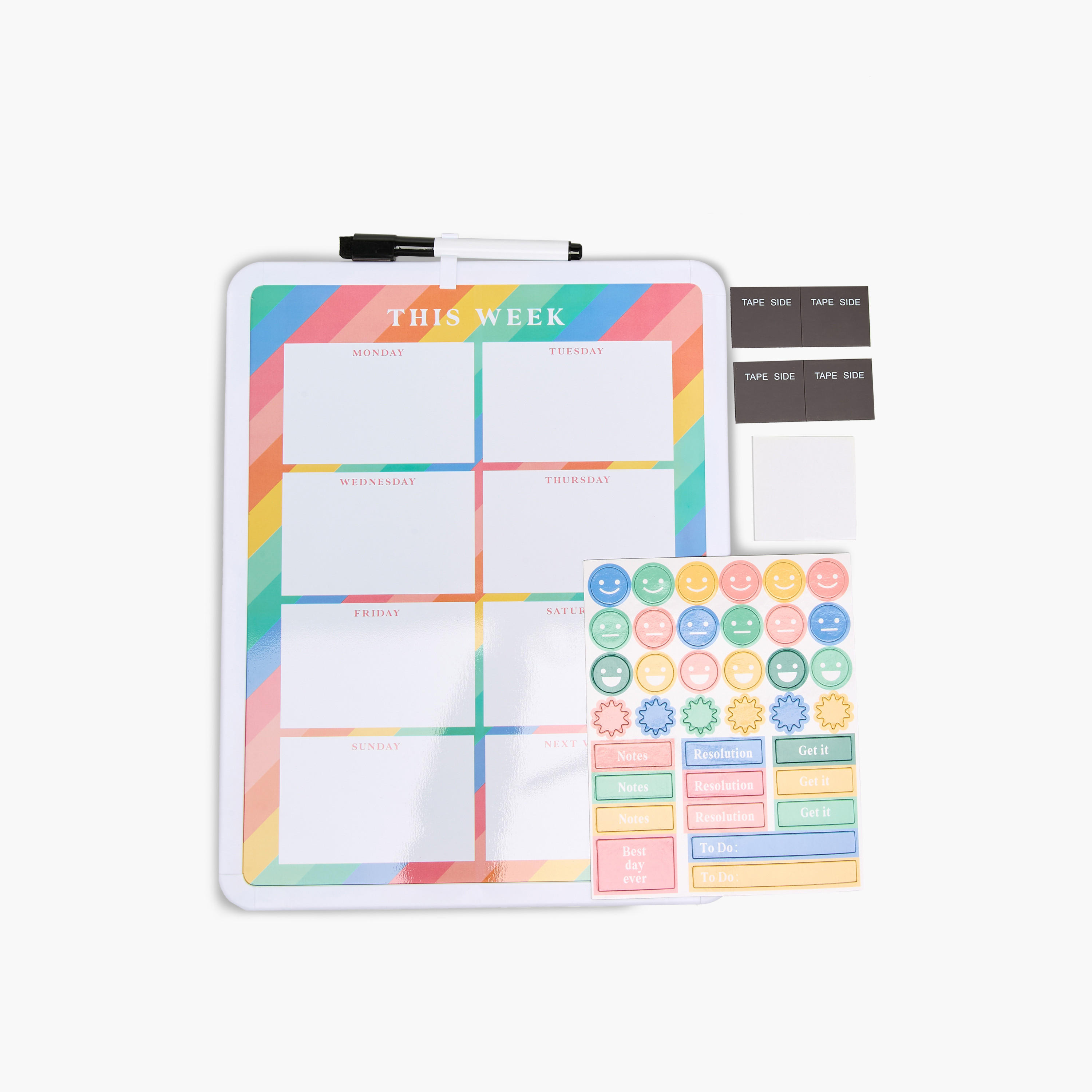 White Board with Marker and Sticker-school-stationery-sets-image-4
