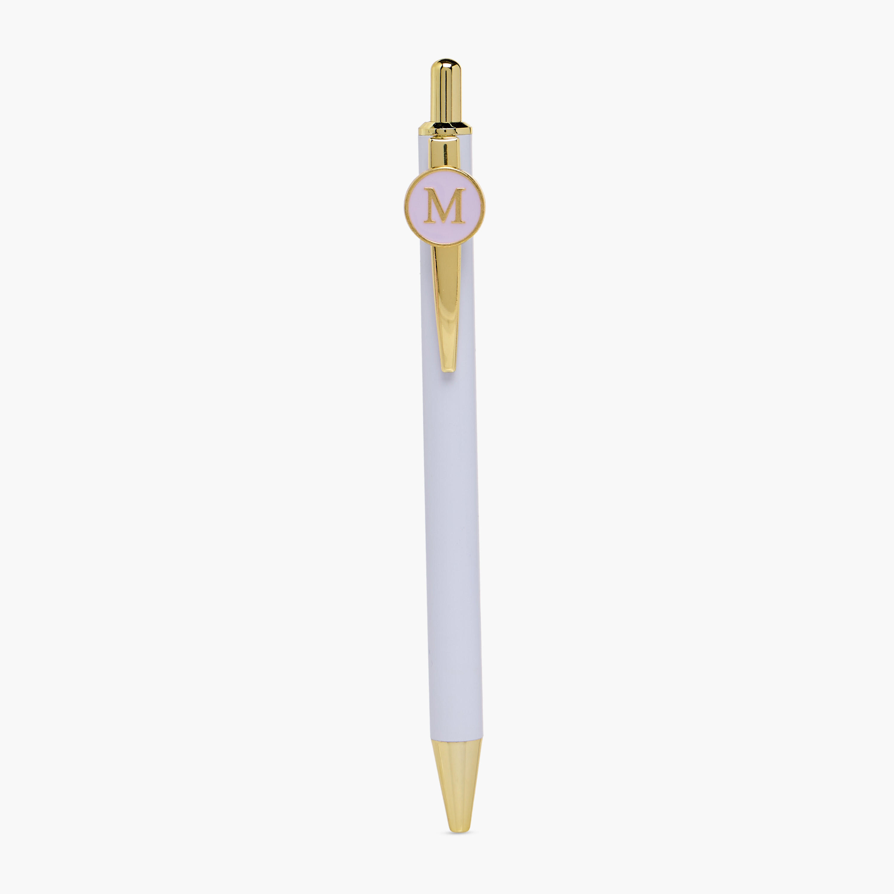 Metal Ball Pen with Initial Print-school-stationery-pensandpencils-image-1