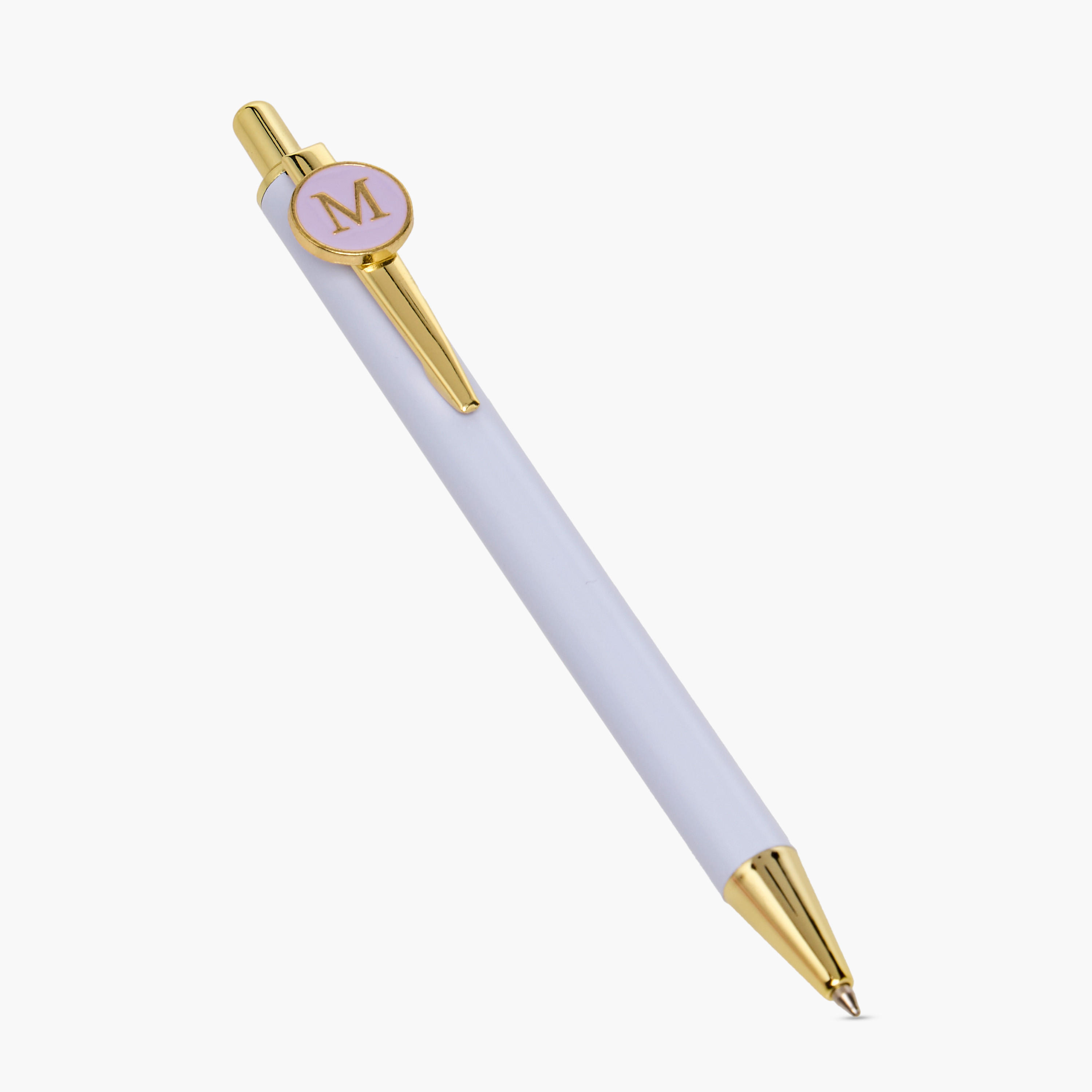 Metal Ball Pen with Initial Print-school-stationery-pensandpencils-image-2