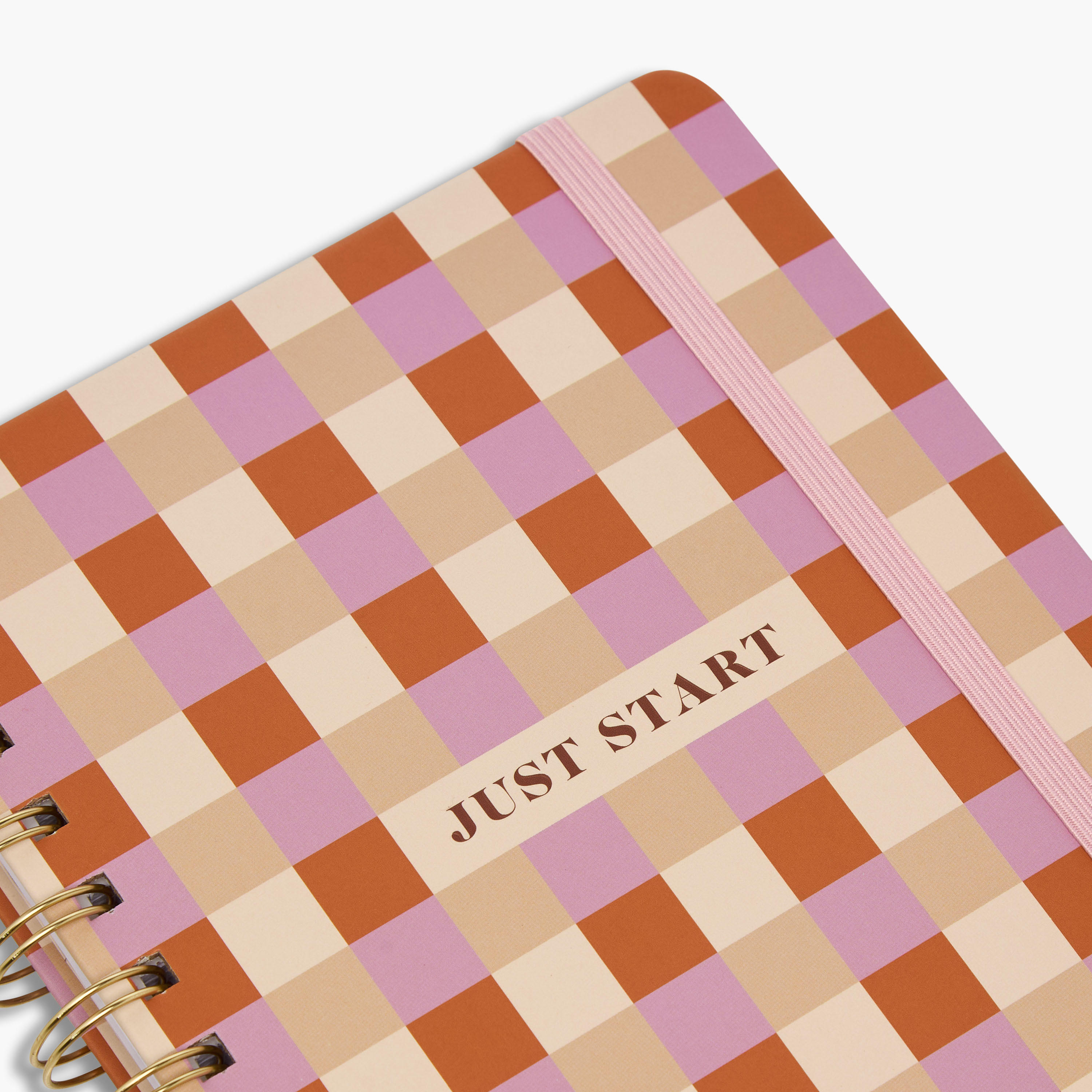 Checked 60-Page Spiral Bound Hard Cover Notebook-school-stationery-notebooks-image-3