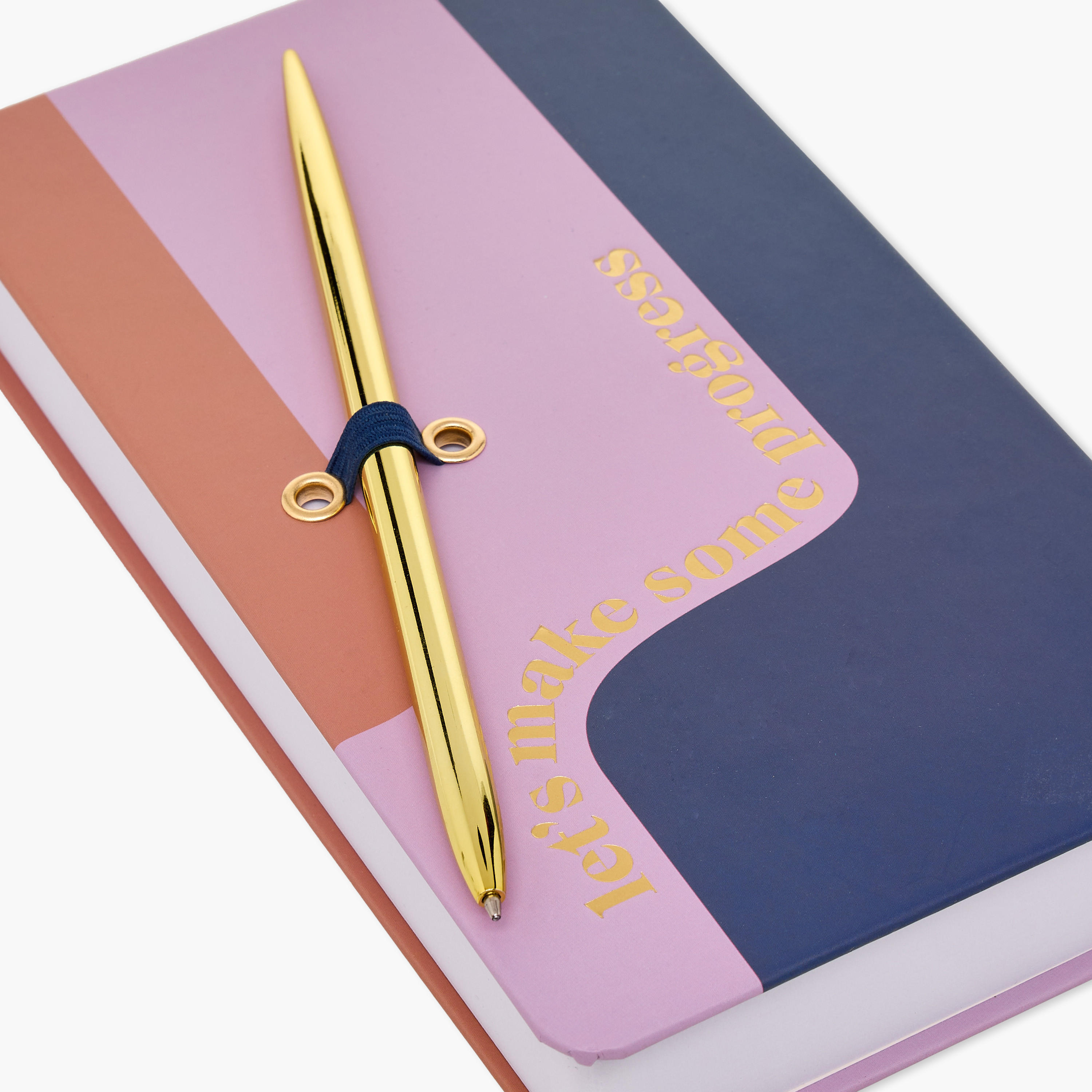 Slogan Print 240-Page Ruled Hardcover Notebook with Ball Pen Set-school-stationery-notebooks-image-4