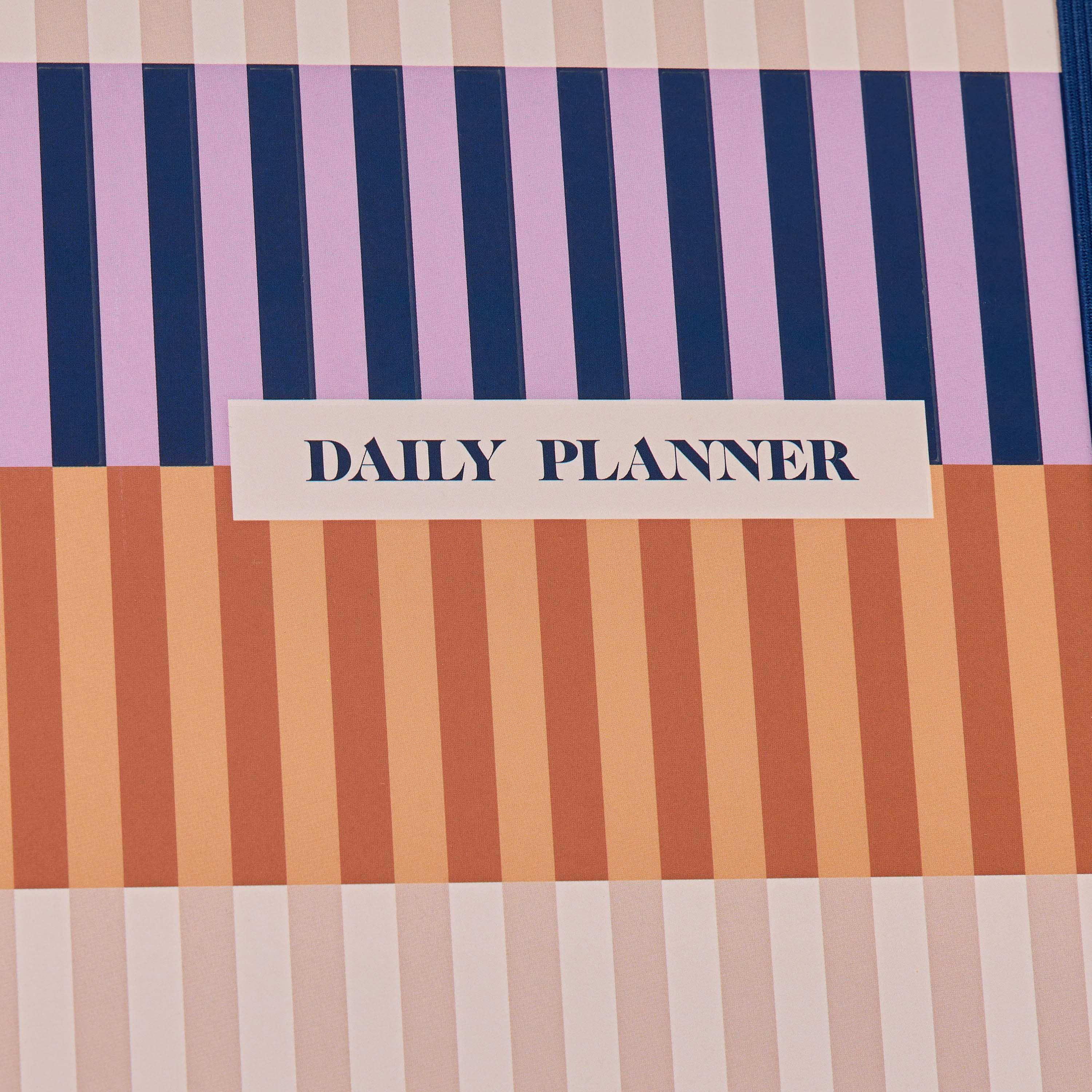 Striped 64-Page Hardcover Spiral Daily Planner-school-stationery-notebooks-image-5