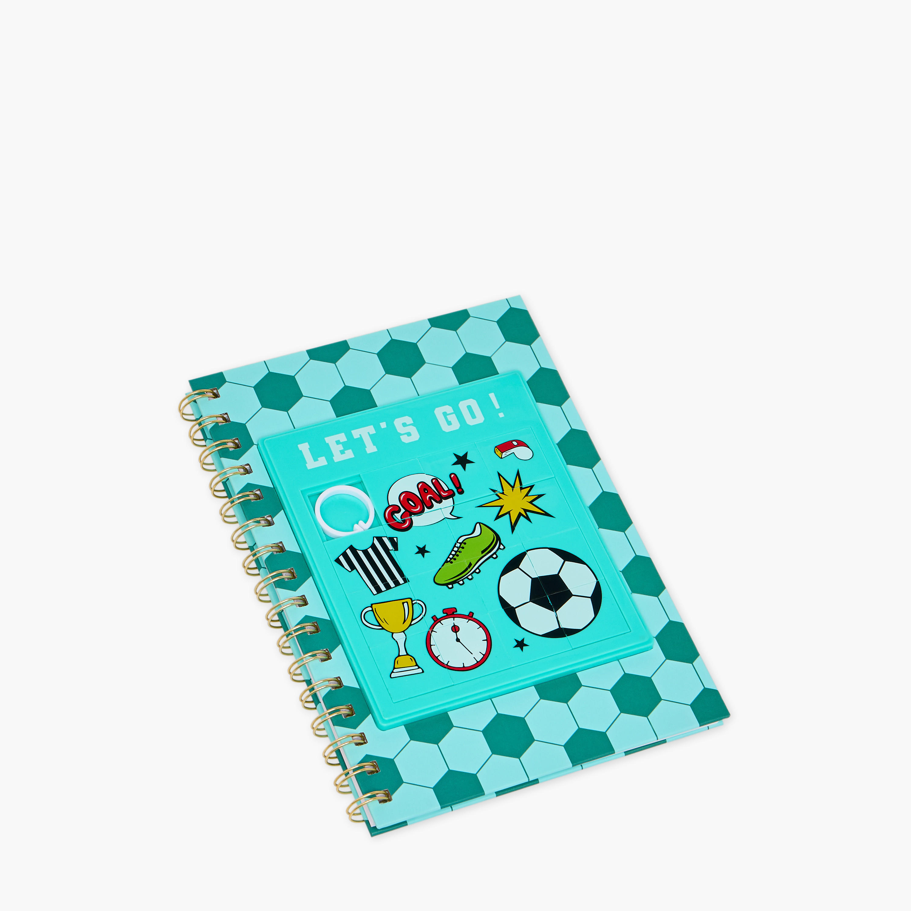 Football Print 80-Page Hard Cover Ruled Spiral Notebook-school-stationery-notebooks-image-2