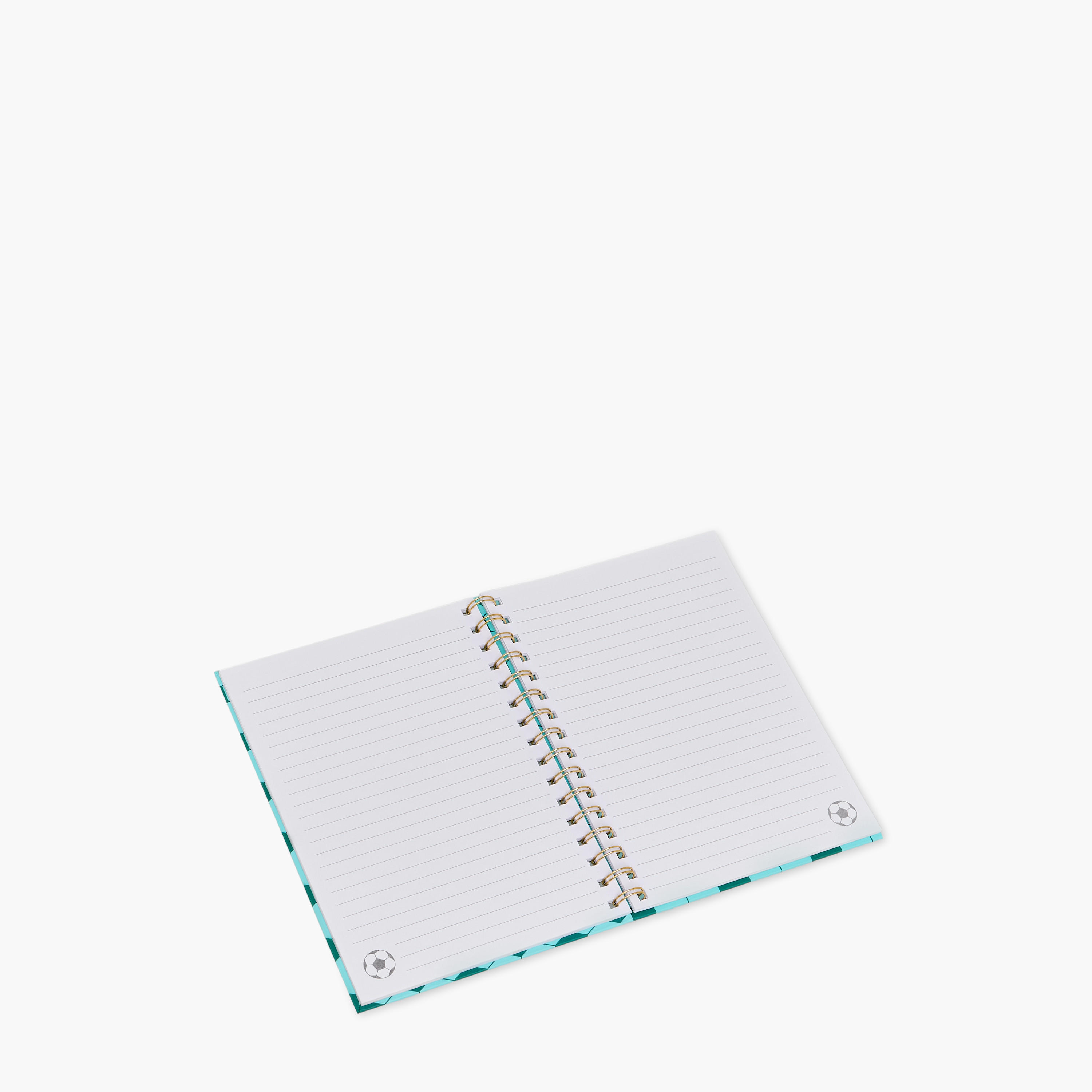 Football Print 80-Page Hard Cover Ruled Spiral Notebook-school-stationery-notebooks-image-3