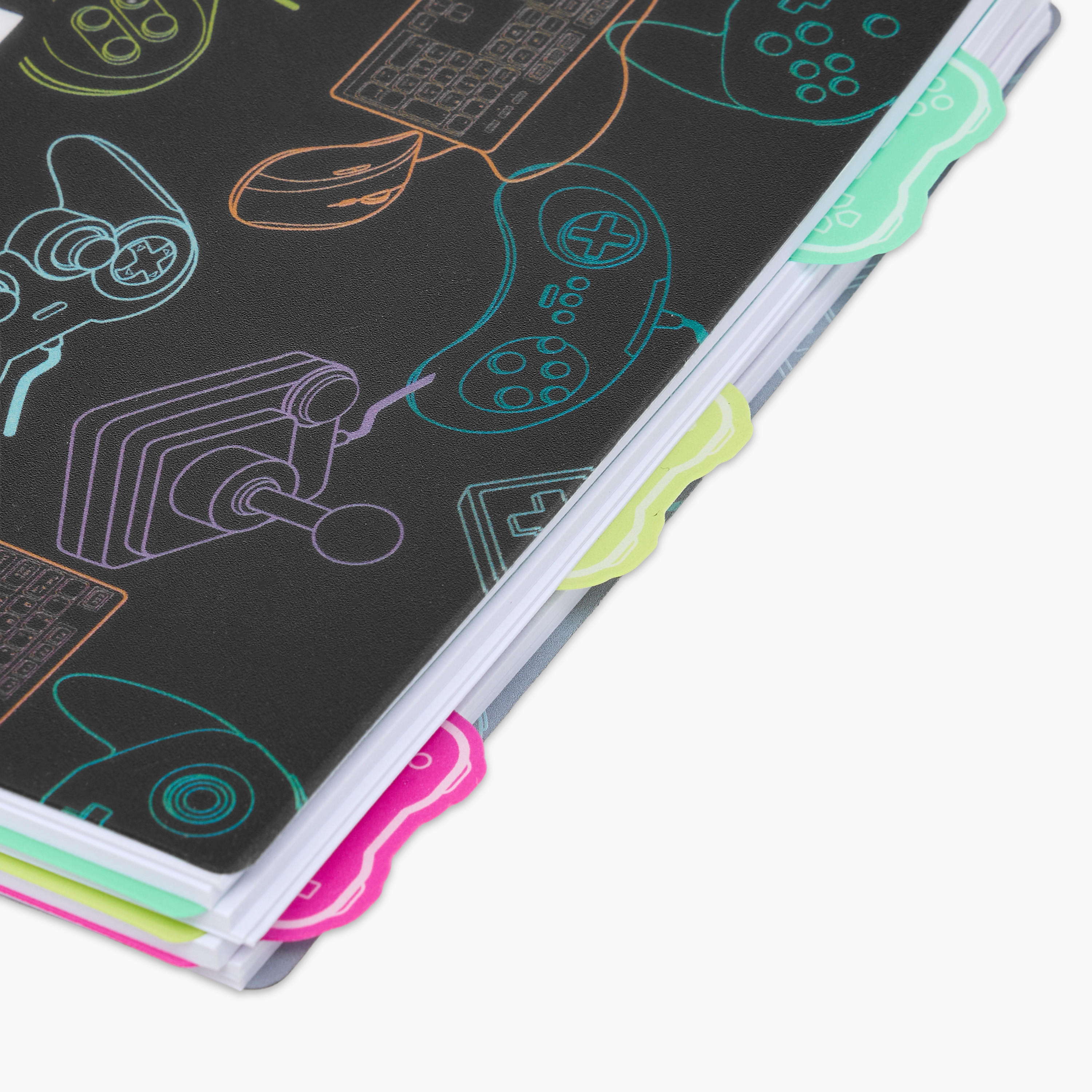 Gamer Print 120-Page Hardcover Spiral Notebook-school-stationery-notebooks-image-6