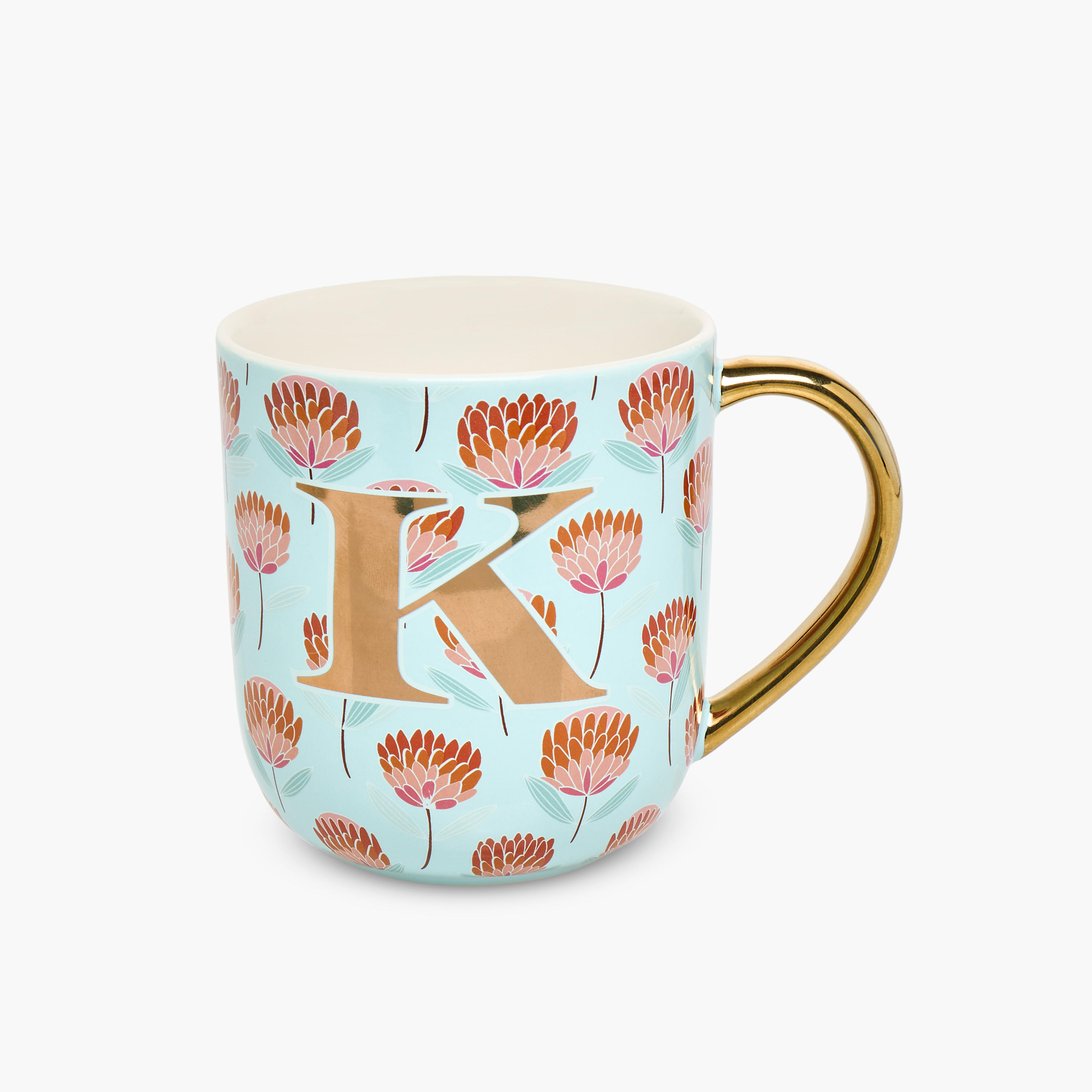 Initial K Print Ceramic Mug with Handle - 500 ml-household-dining-teaandcoffee-mugsandcups-image-1