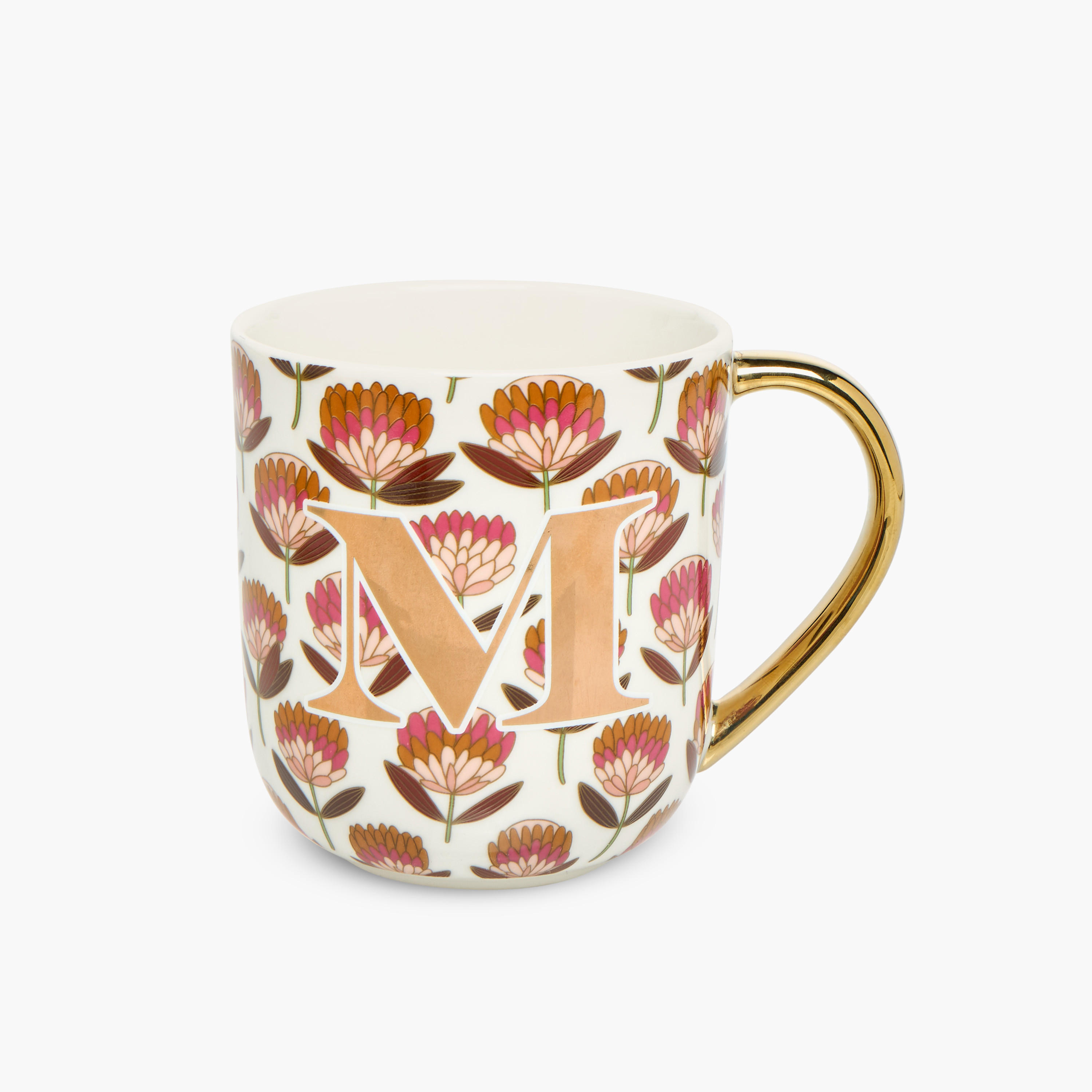 Initial M Print Ceramic Mug with Handle - 500 ml-household-dining-teaandcoffee-mugsandcups-image-1