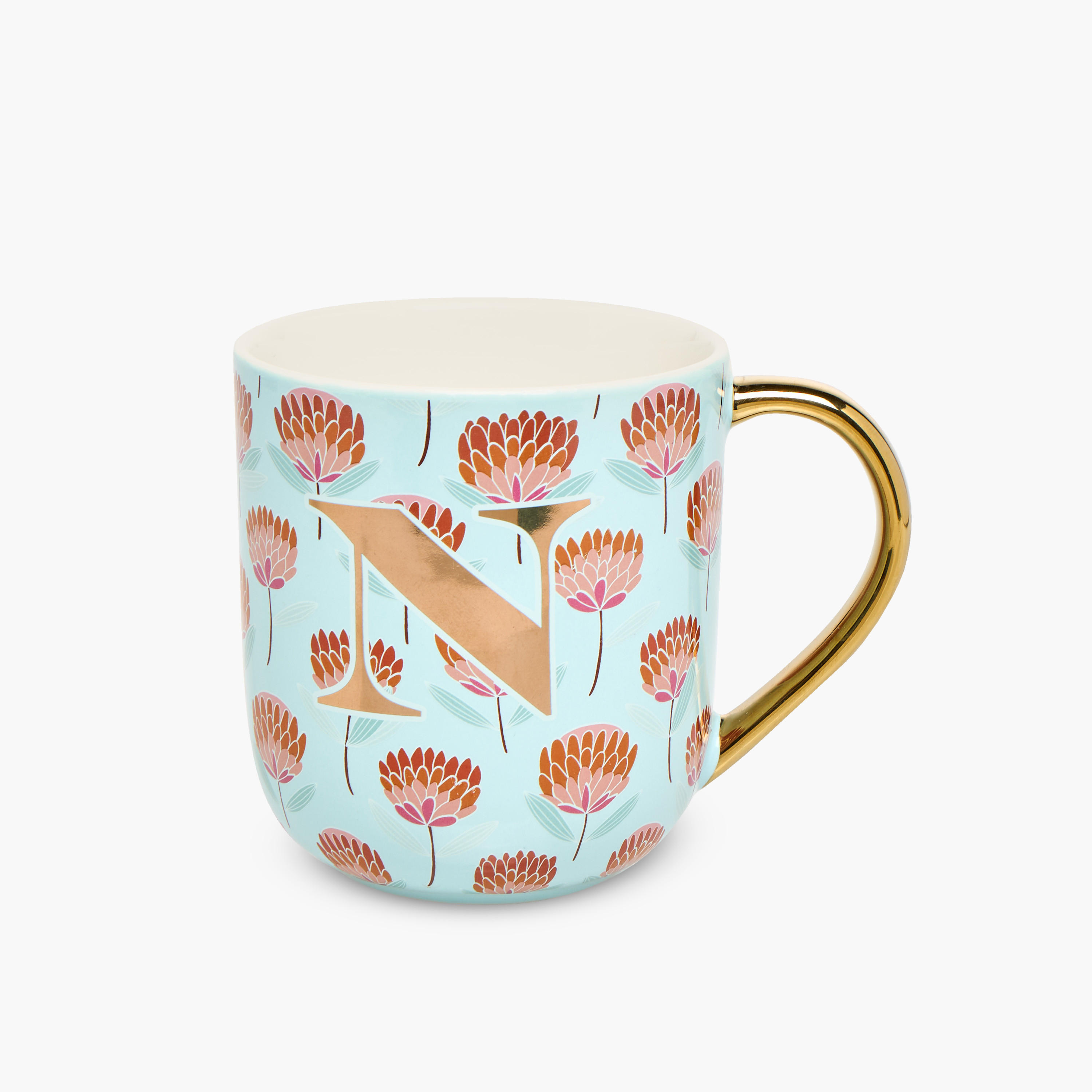 Initial N Print Ceramic Mug with Handle - 500 ml-household-dining-teaandcoffee-mugsandcups-image-1