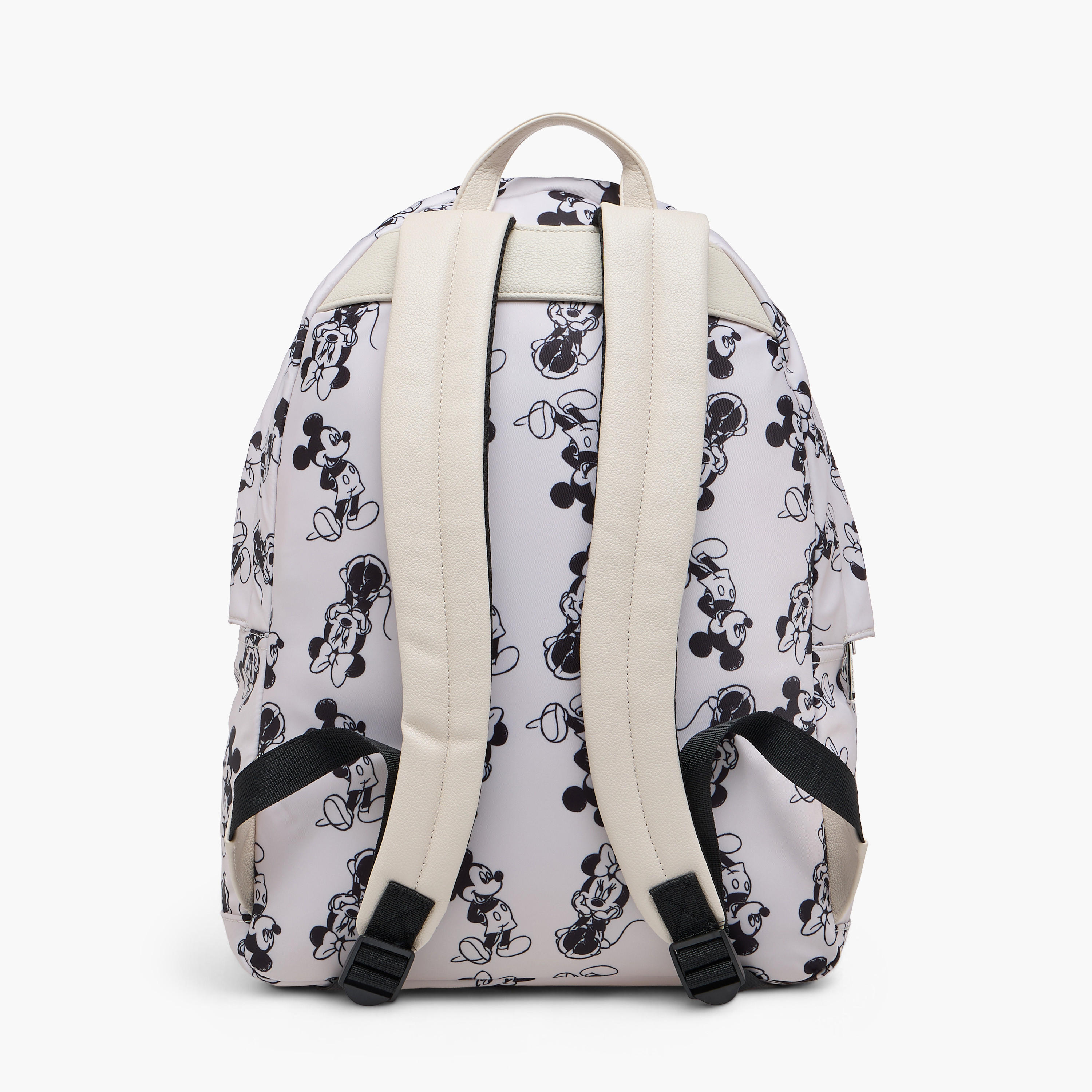 Disney Mickey and Minnie Mouse Print Backpack with Adjustable Straps - 12x34x25 cm-men-bags-image-3
