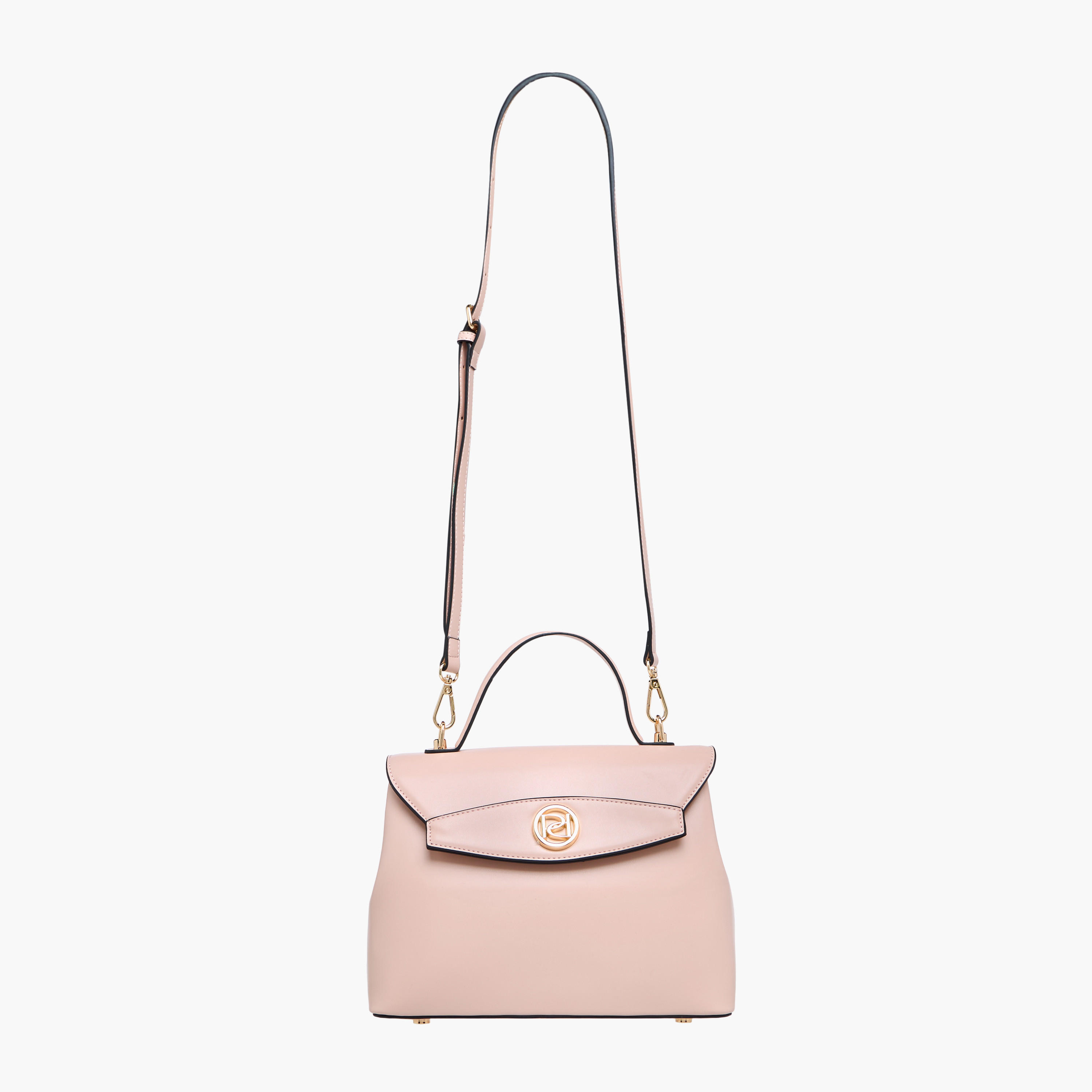 Paprika Solid Satchel Bag with Button Closure-women-bagsandwallets-handbags-image-3
