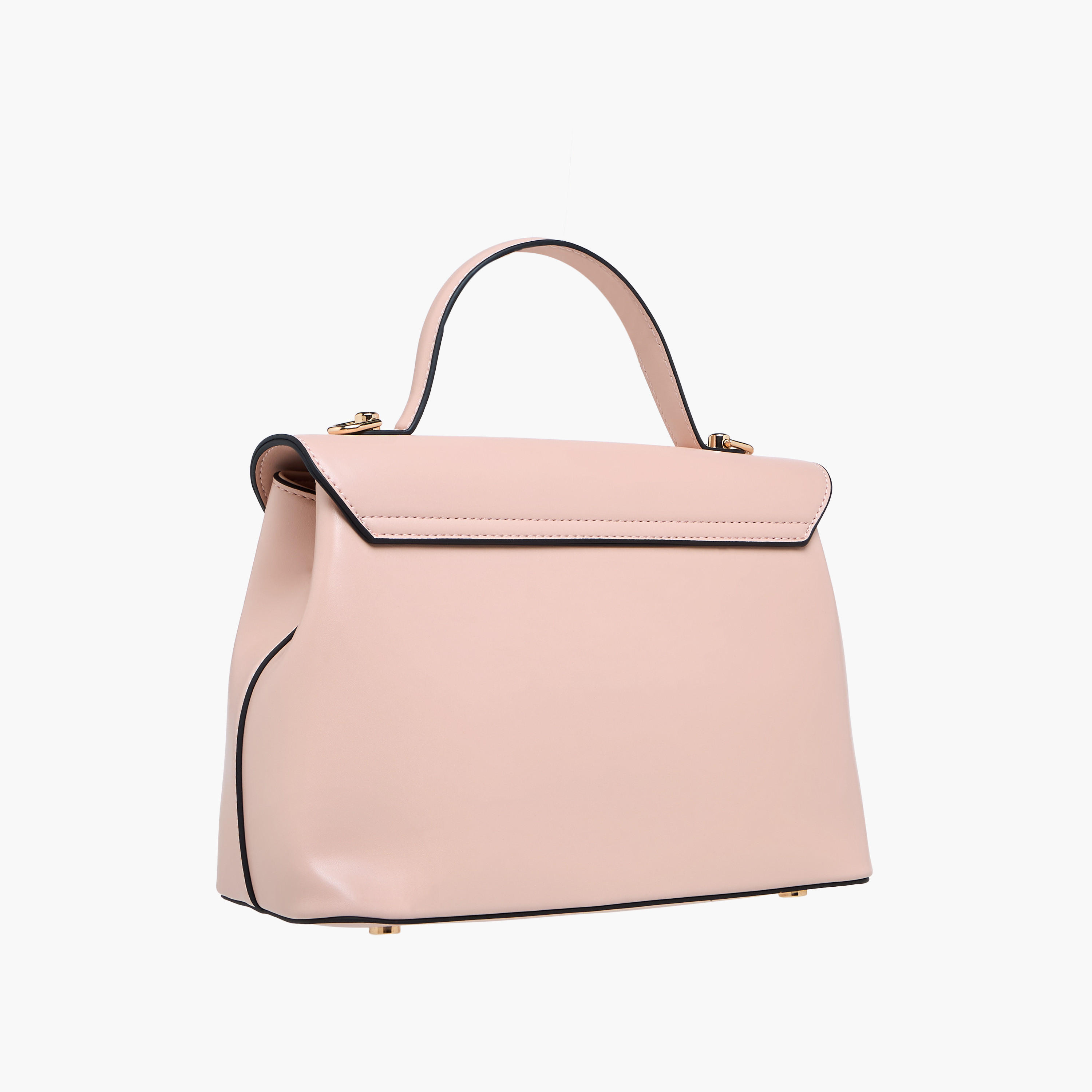 Paprika Solid Satchel Bag with Button Closure-women-bagsandwallets-handbags-image-4