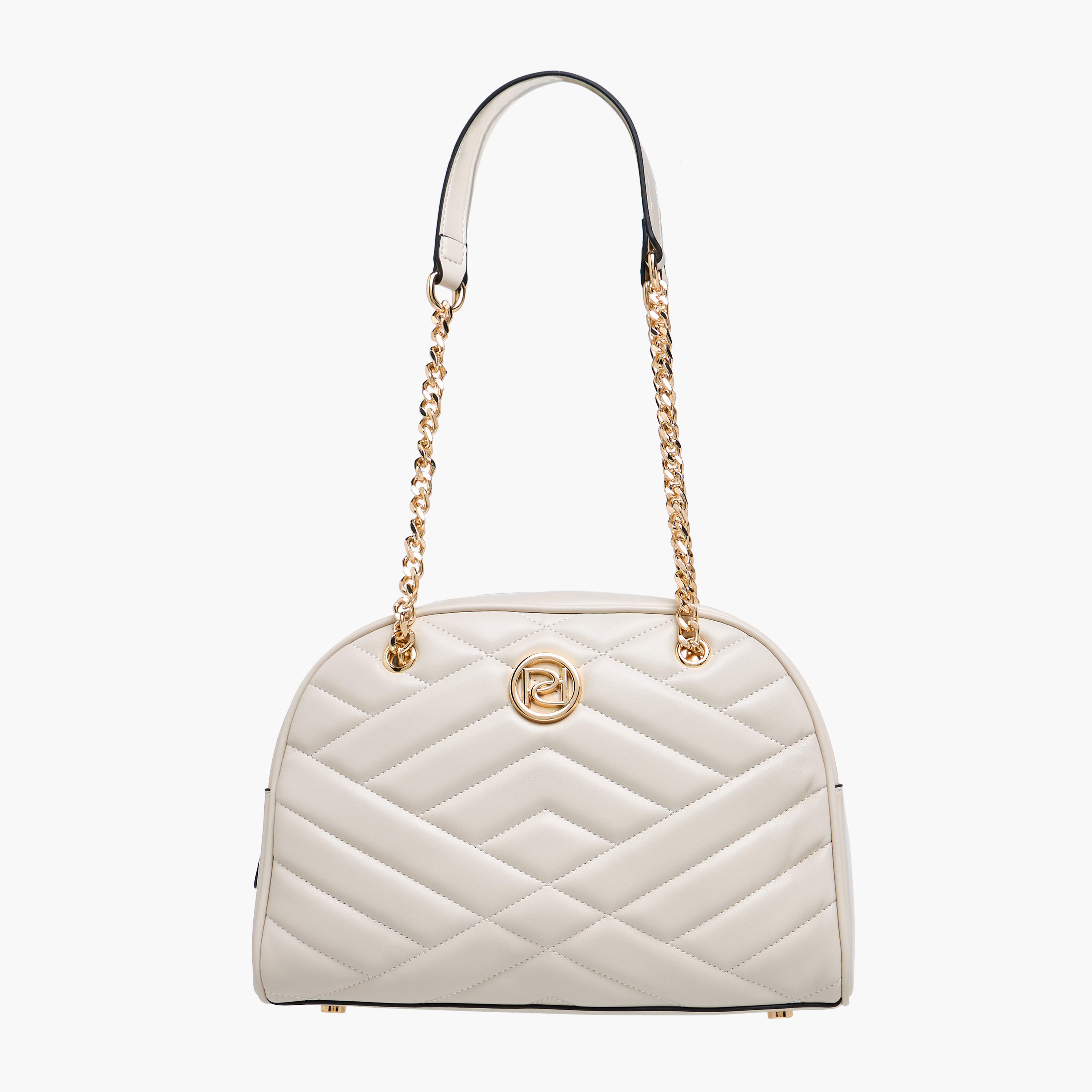 Paprika Quilted Shoulder Bag with Zip Closure-women-bagsandwallets-handbags-image-1