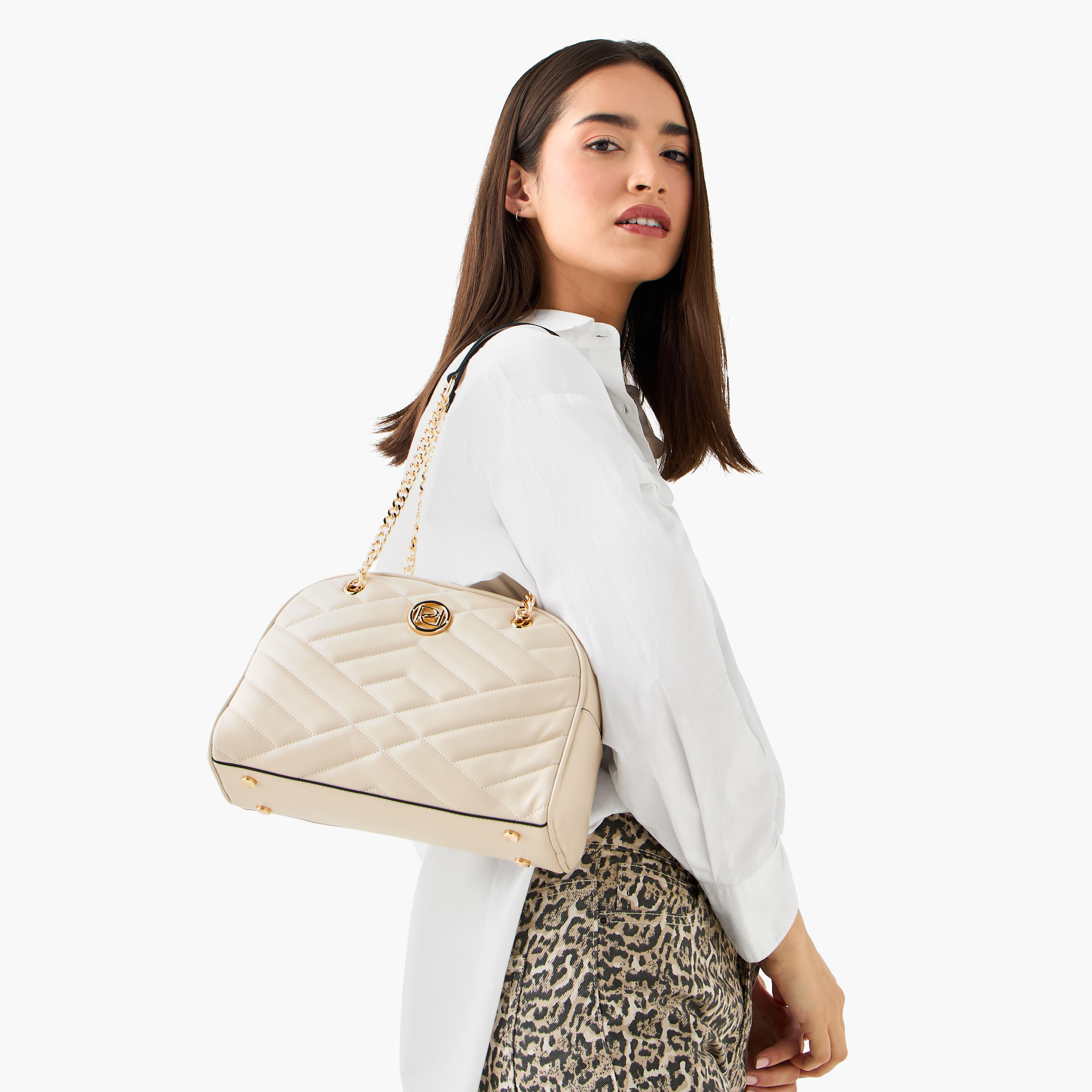 Paprika Quilted Shoulder Bag with Zip Closure-women-bagsandwallets-handbags-image-2