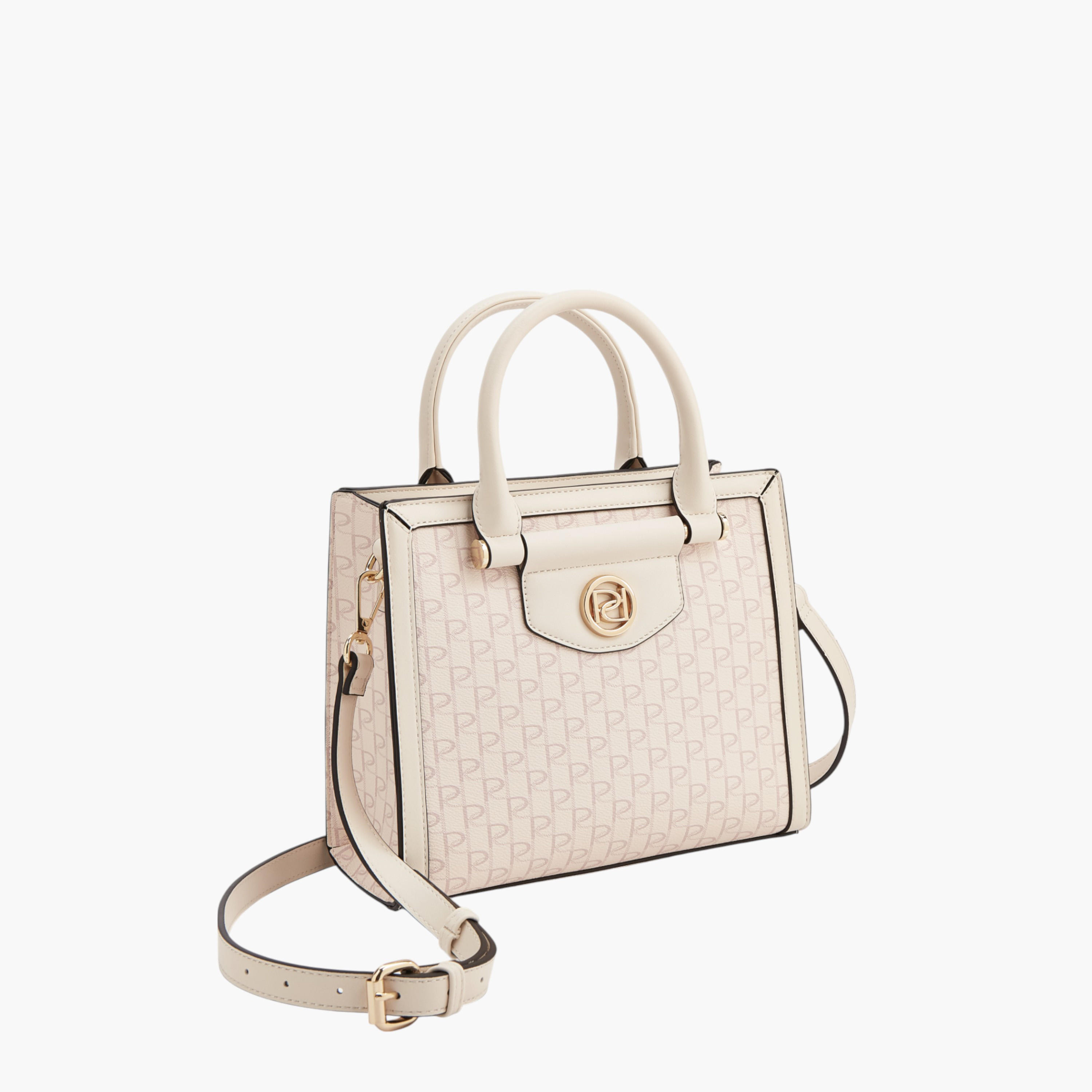 شنطة توتي بطبعات مونوجرام ومقبض مزدوج وسحاب إغلاق من بابريكا-women-bagsandwallets-handbags-image-3