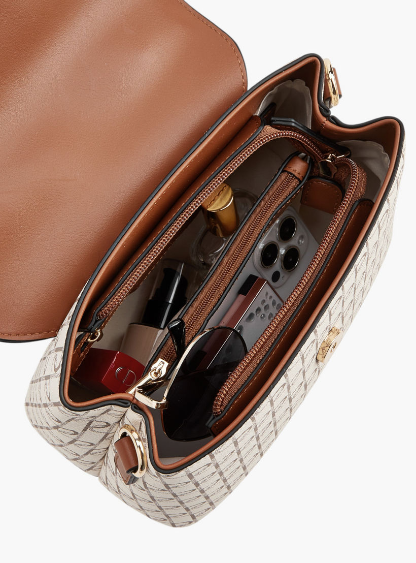 شنطة ساتشيل بطبعات مونوجرام وحزام قابل للفصل وزينة إبزيم من بابريكا-women-bagsandwallets-handbags-image-6