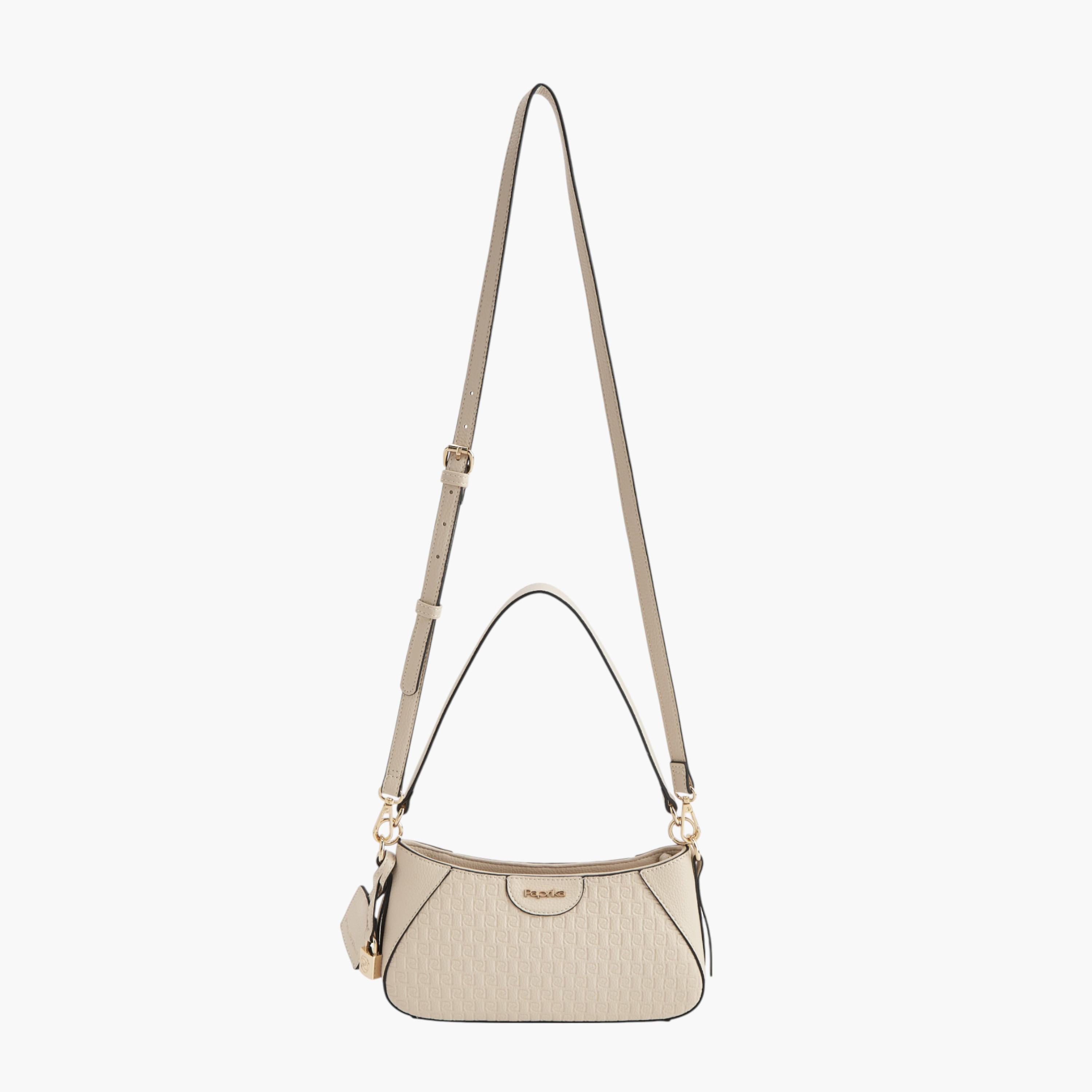 شنطة كتف بحزام قابل للفصل وسحاب إغلاق ونقوش مونوجرام من بابريكا-women-bagsandwallets-handbags-image-6