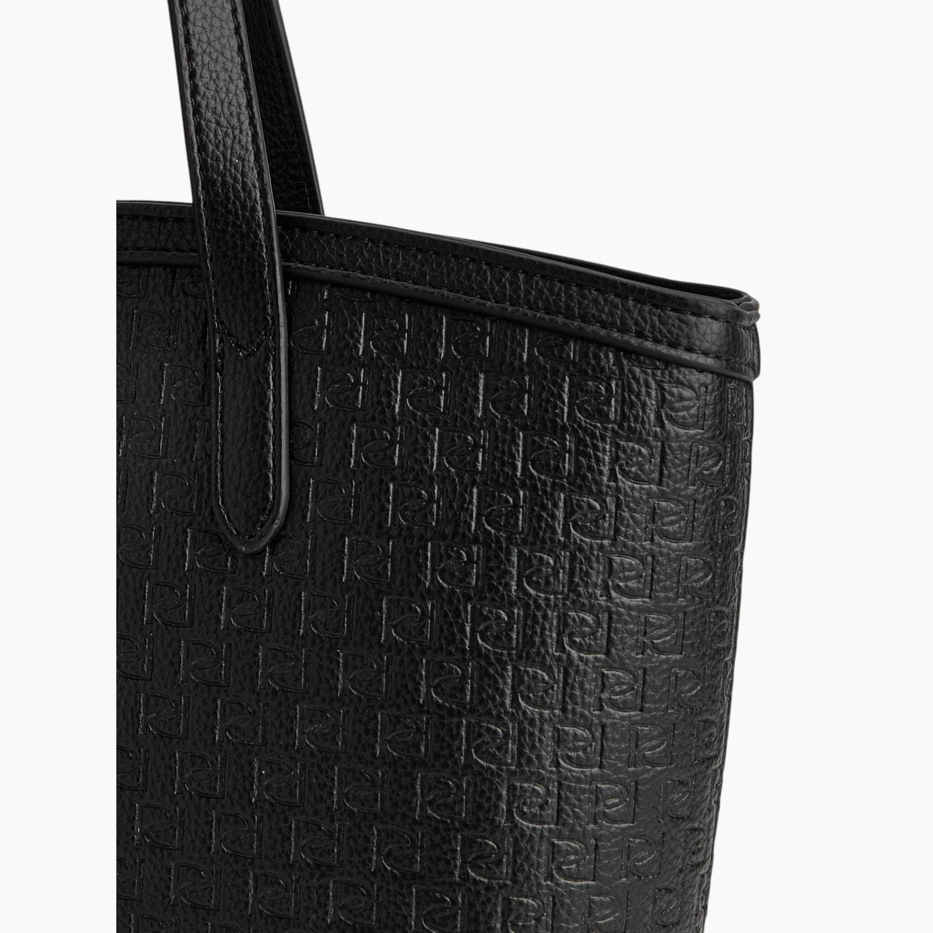 Paprika Monogram Embossed Tote Bag with Zip Closure-women-bagsandwallets-handbags-image-5