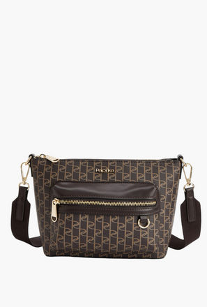 شنطة كروس بودي بطبعات مونوجرام وبحزام قابل للفصل وسحاب إغلاق من بابريكا-women-bagsandwallets-handbags-image-1